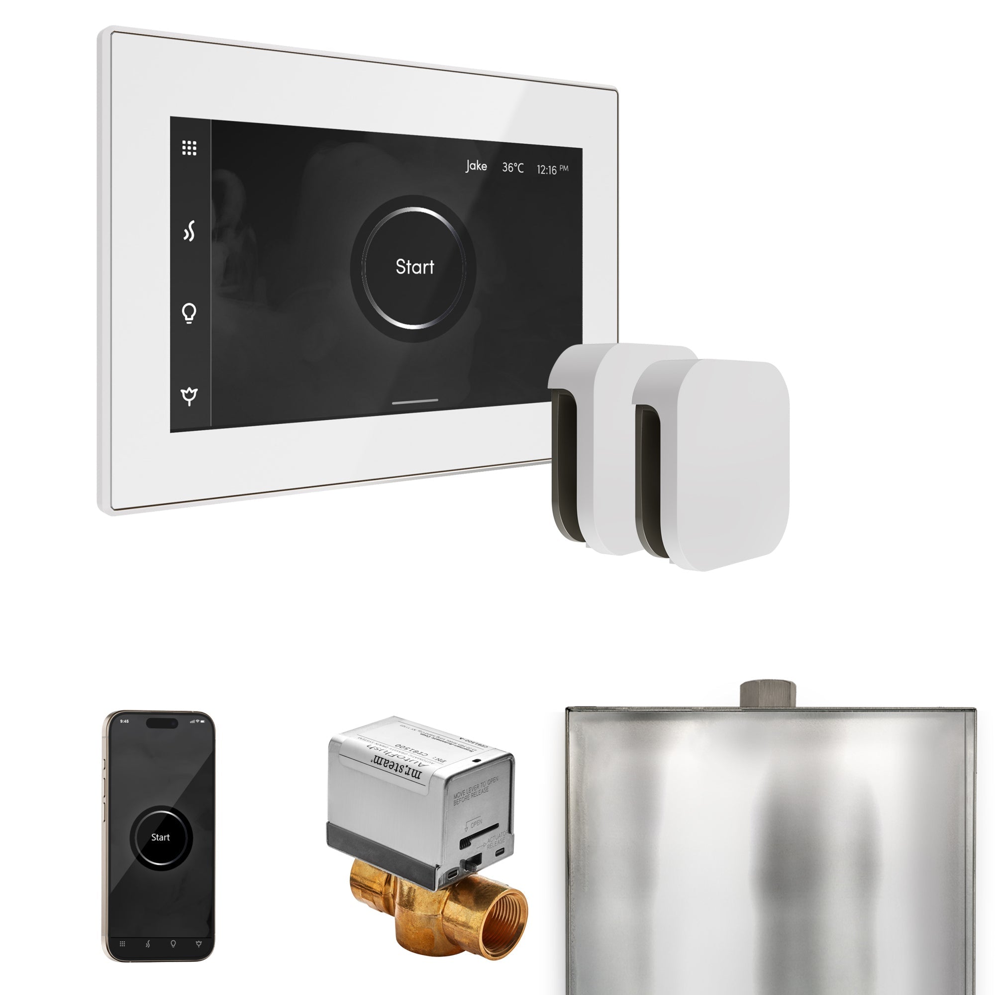 Mr. Steam XButler Max Steam Shower Control Package with iSteamX Control and Steamhead Mr. Steam