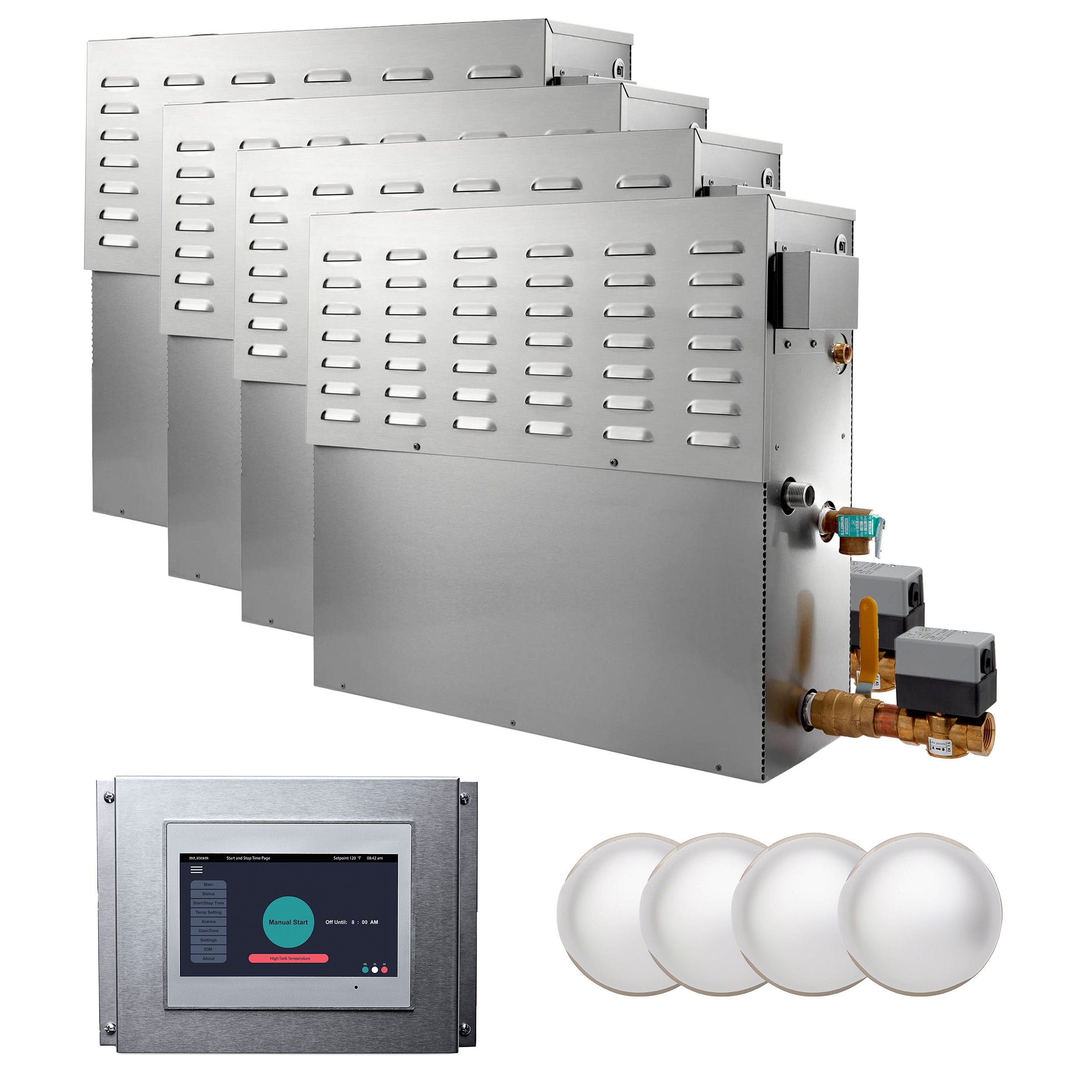 Mr. Steam CX Commercial Steam Room System With Generator, Integrated Control, and Steamhead Mr. Steam