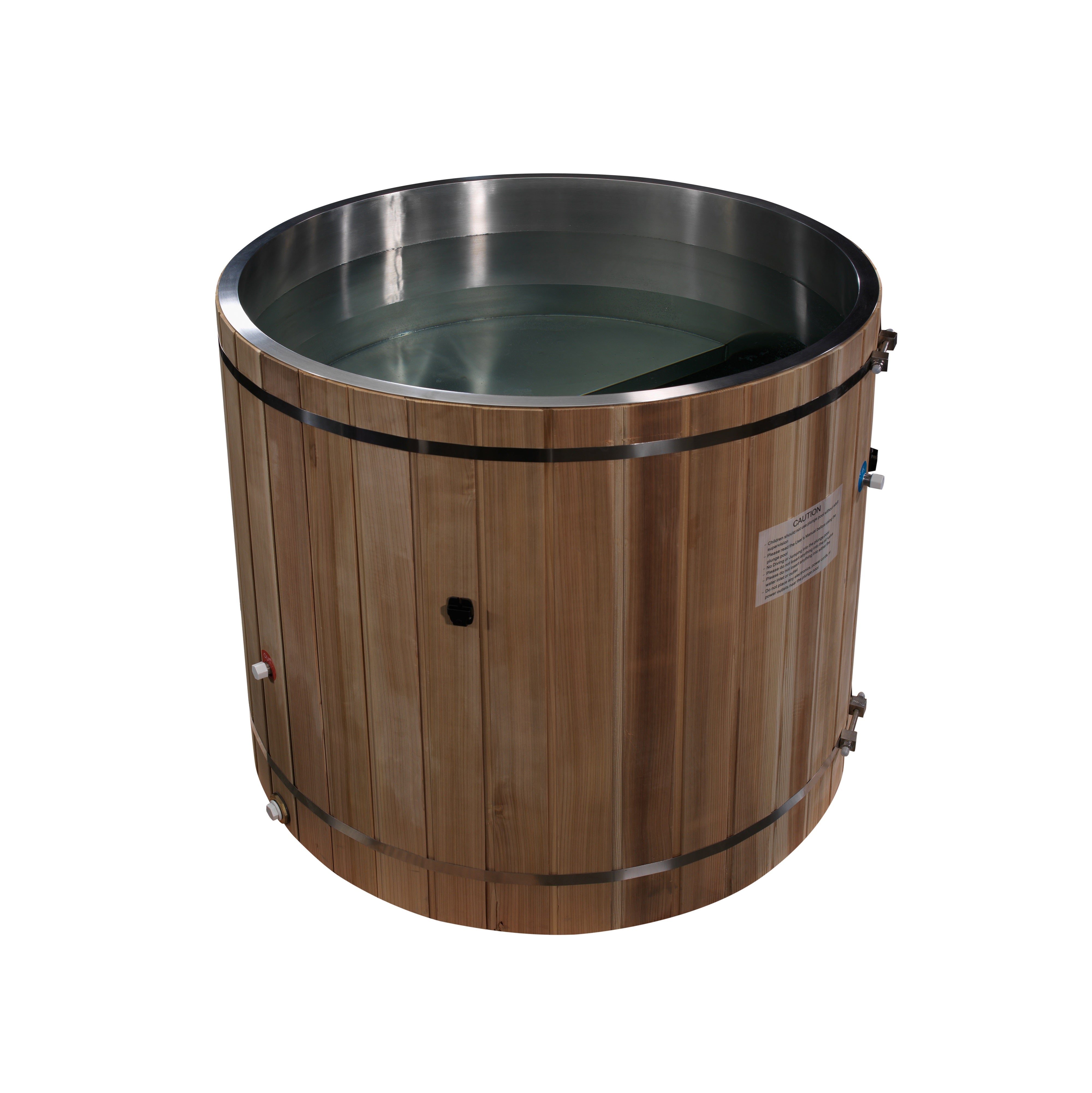 Luxury Dynamic Cold Plunge Barrel: 304 Stainless Steel, Cedar for Peak Recovery Golden Designs Inc (NA)