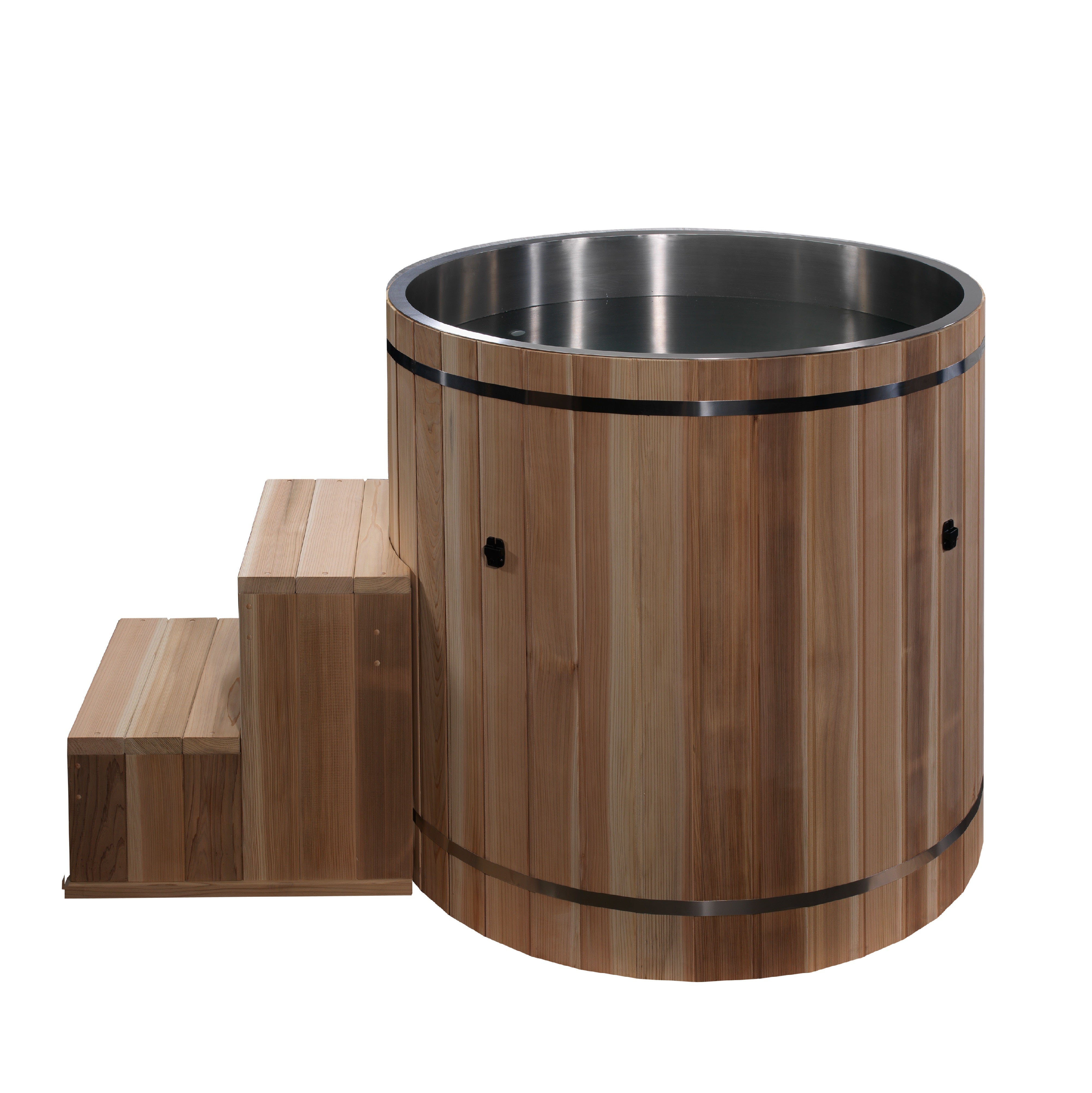 Luxury Dynamic Cold Plunge Barrel: 304 Stainless Steel, Cedar for Peak Recovery Golden Designs Inc (NA)