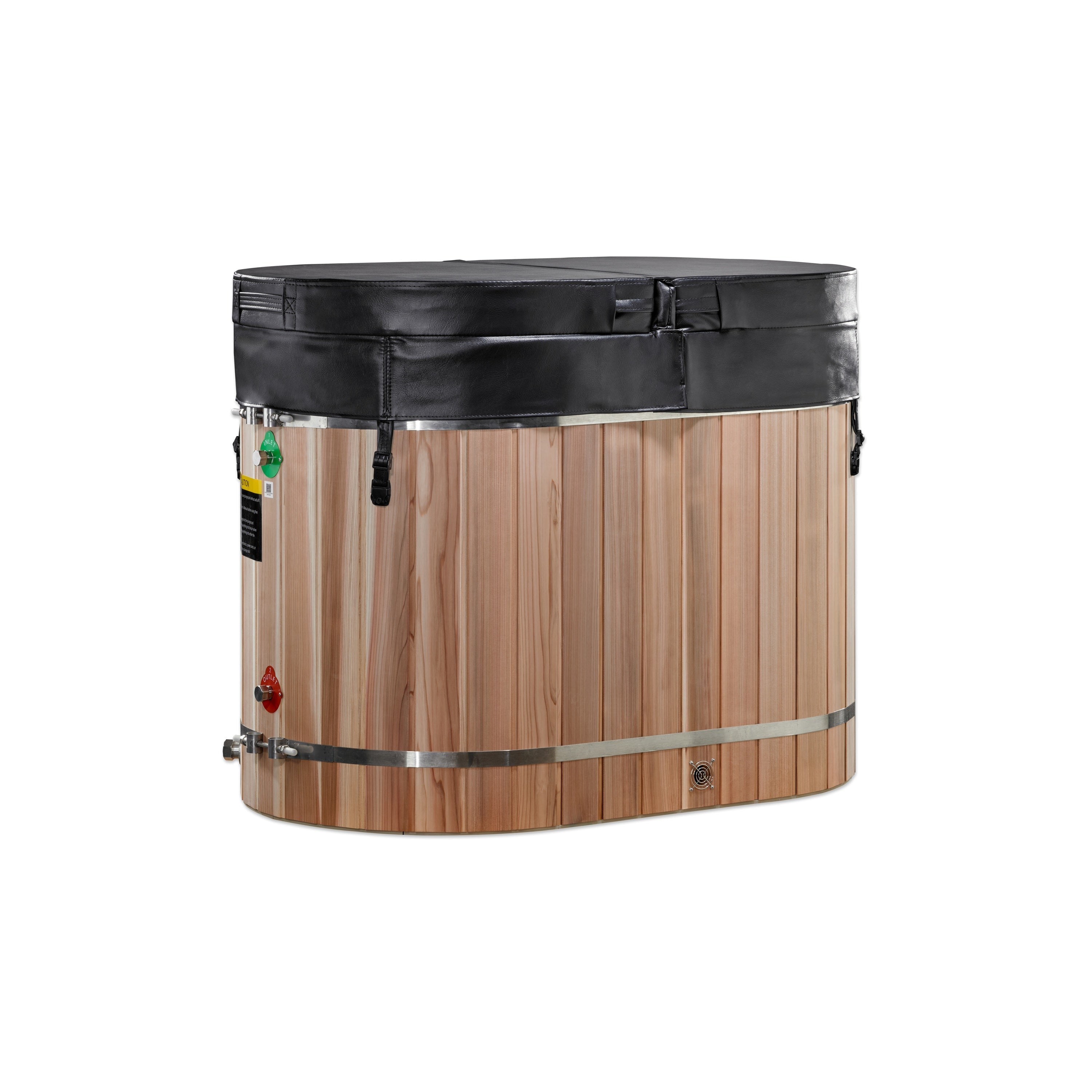 Durable Pacific Cedar Oval Cold Plunge Tub, Easy Access, Ultimate Recovery Golden Designs Inc
