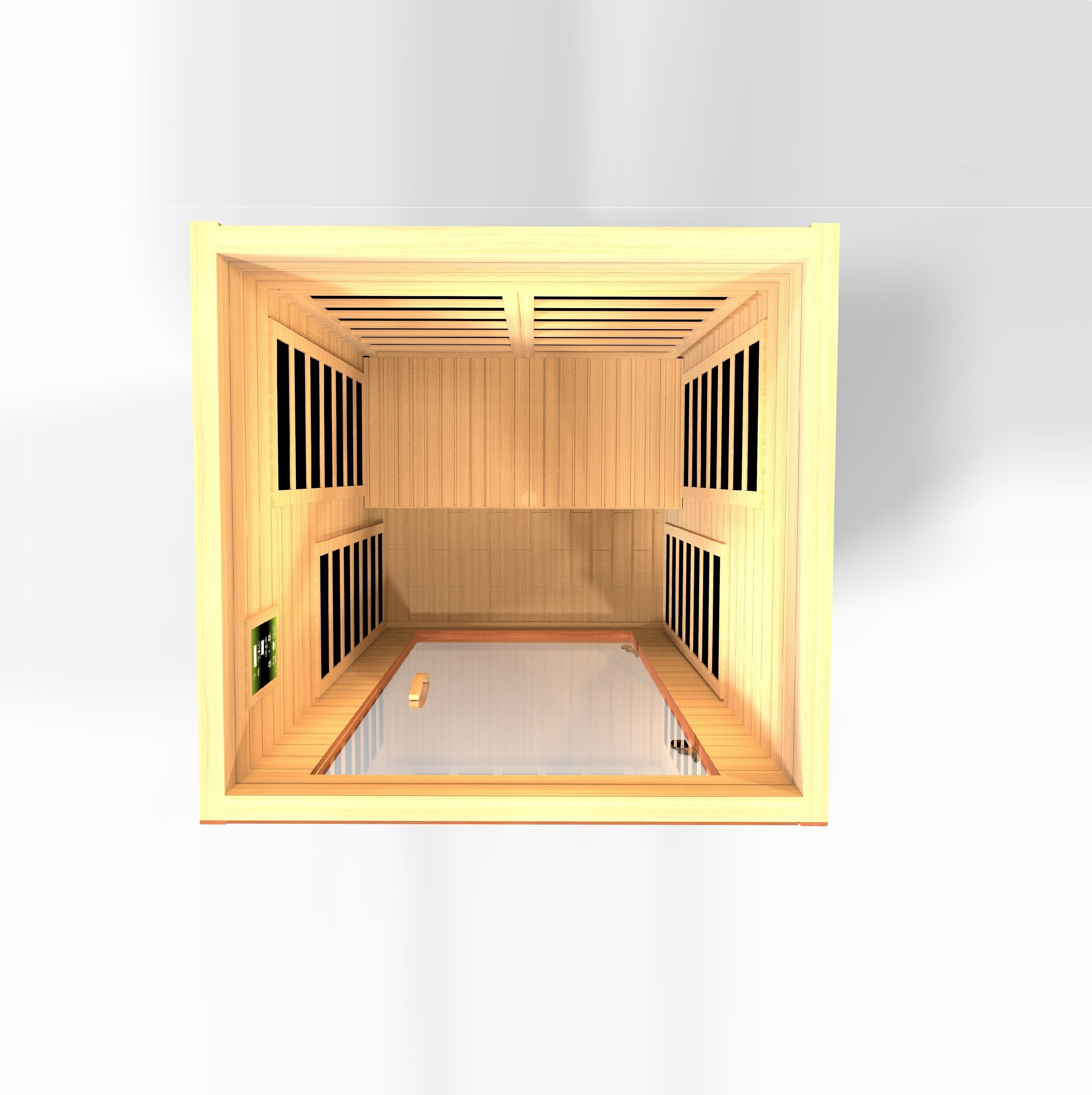Dynamic Avila 1-2 Person Ultra Low EMF FAR Infrared Sauna with Chromotherapy & Red Light Therapy Golden Designs Inc (NA)