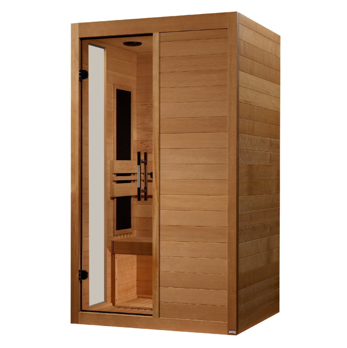 Dynamic Veneto 1-2 Person Ultra Low EMF FAR Infrared Sauna with Chromotherapy Golden Designs Inc (NA)