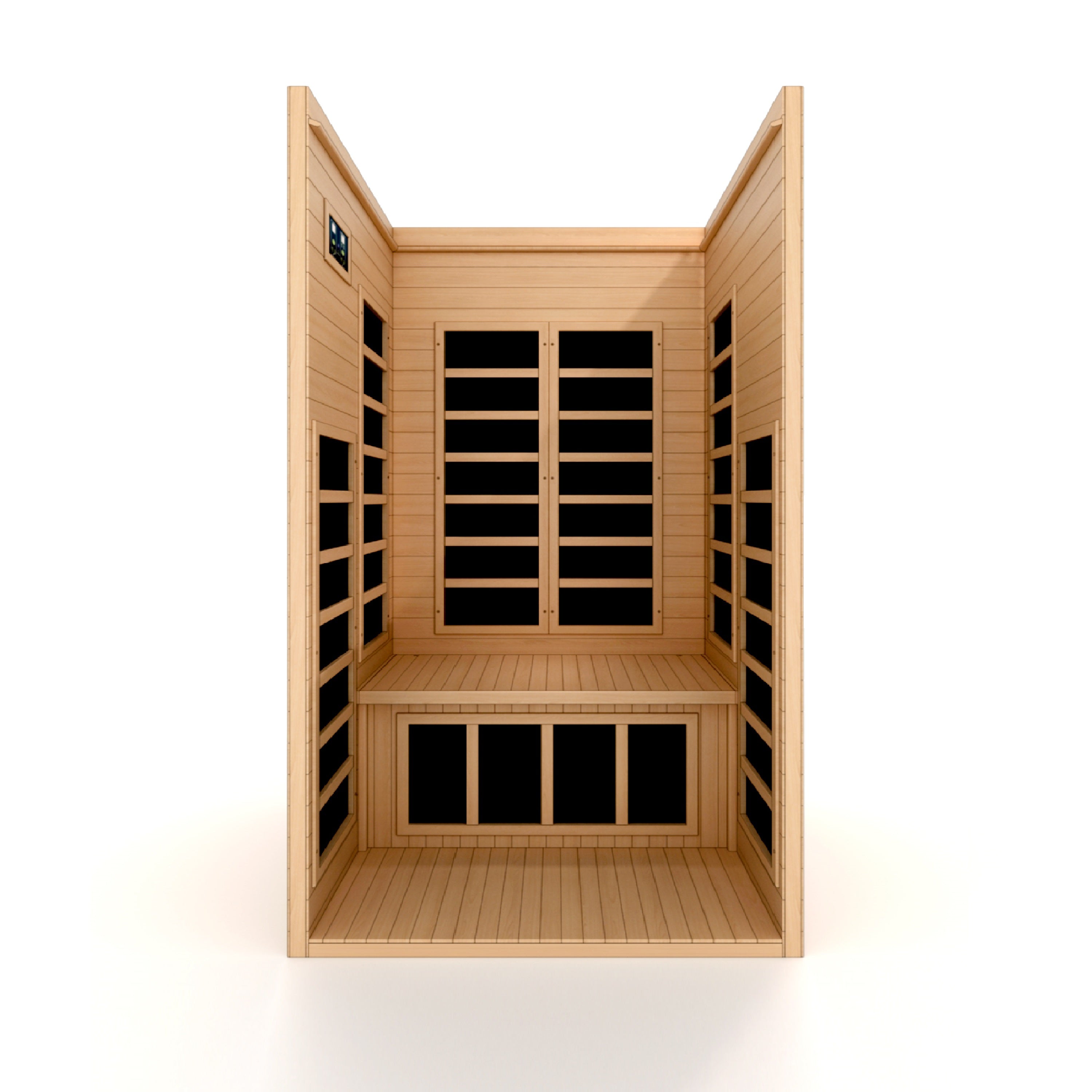 Dynamic Gracia 1-2 Person Ultra Low EMF FAR Infrared Sauna Elite Golden Designs Inc