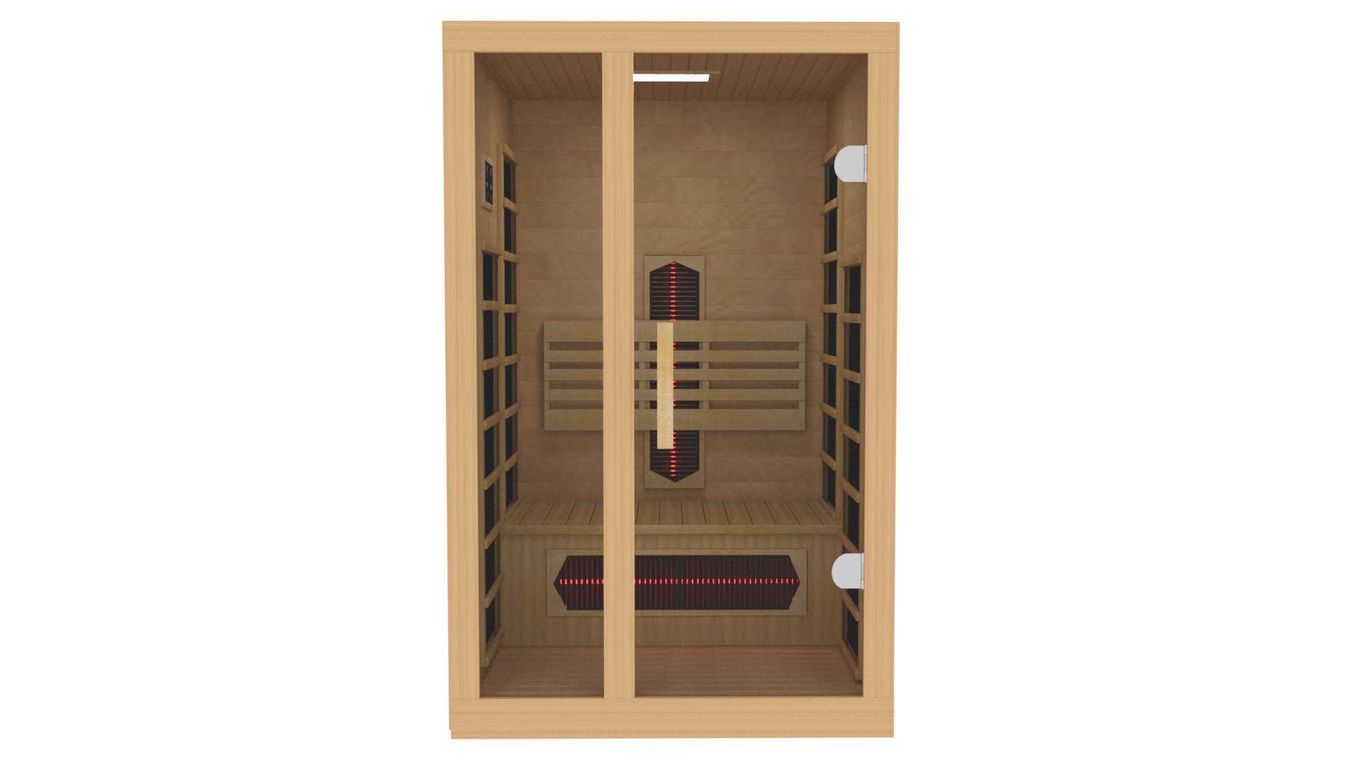 Dynamic Gracia 1-2 Person Full Spectrum Near Zero EMF FAR IR Sauna Golden Designs Inc