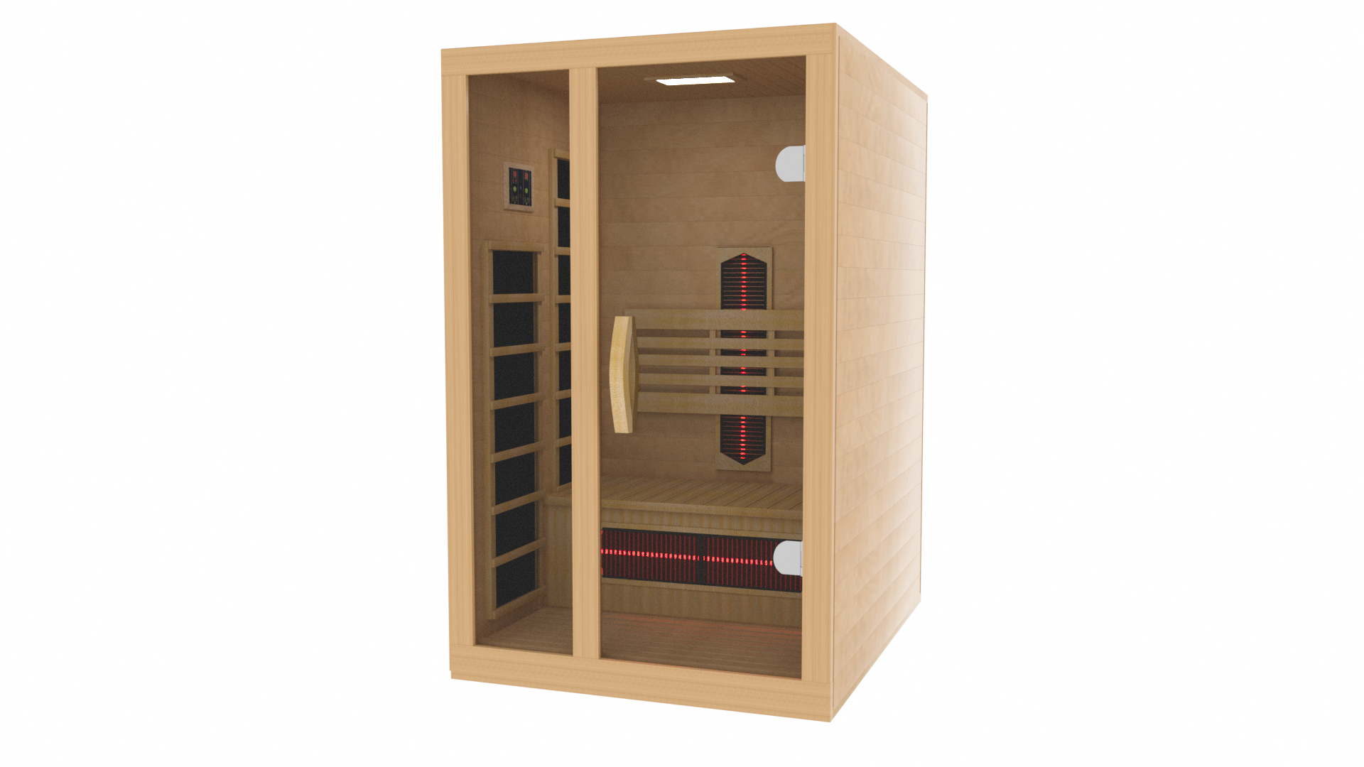 Dynamic Gracia 1-2 Person Full Spectrum Near Zero EMF FAR IR Sauna Golden Designs Inc