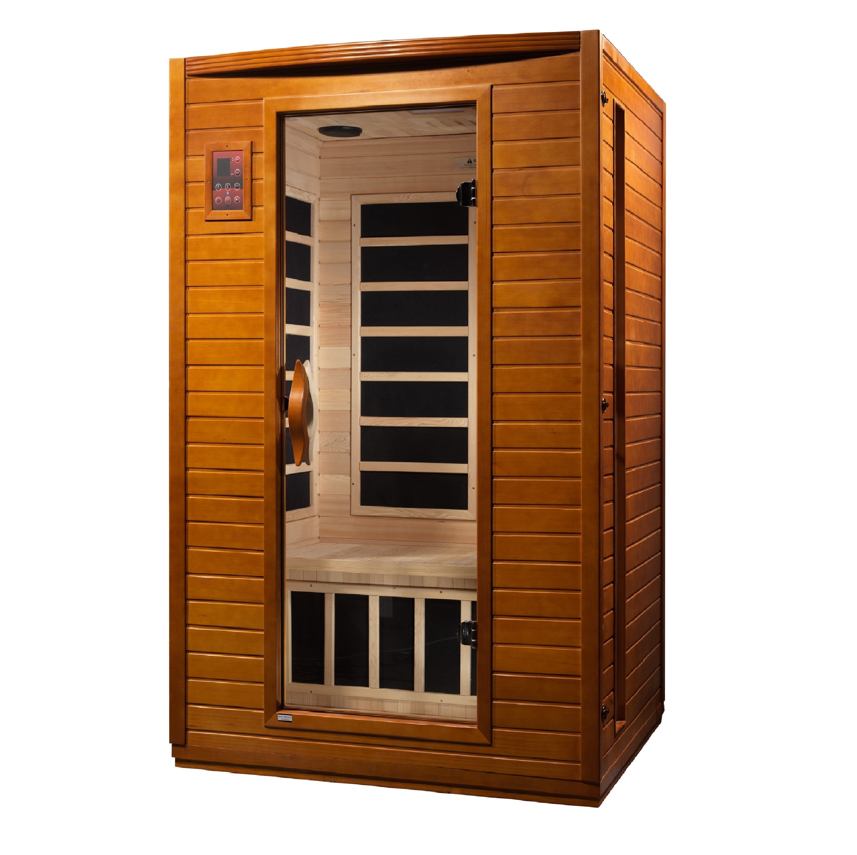 Dynamic Versailles 2-Person Low EMF Far Infrared Sauna with Chromotherapy & Red Light Golden Designs Inc