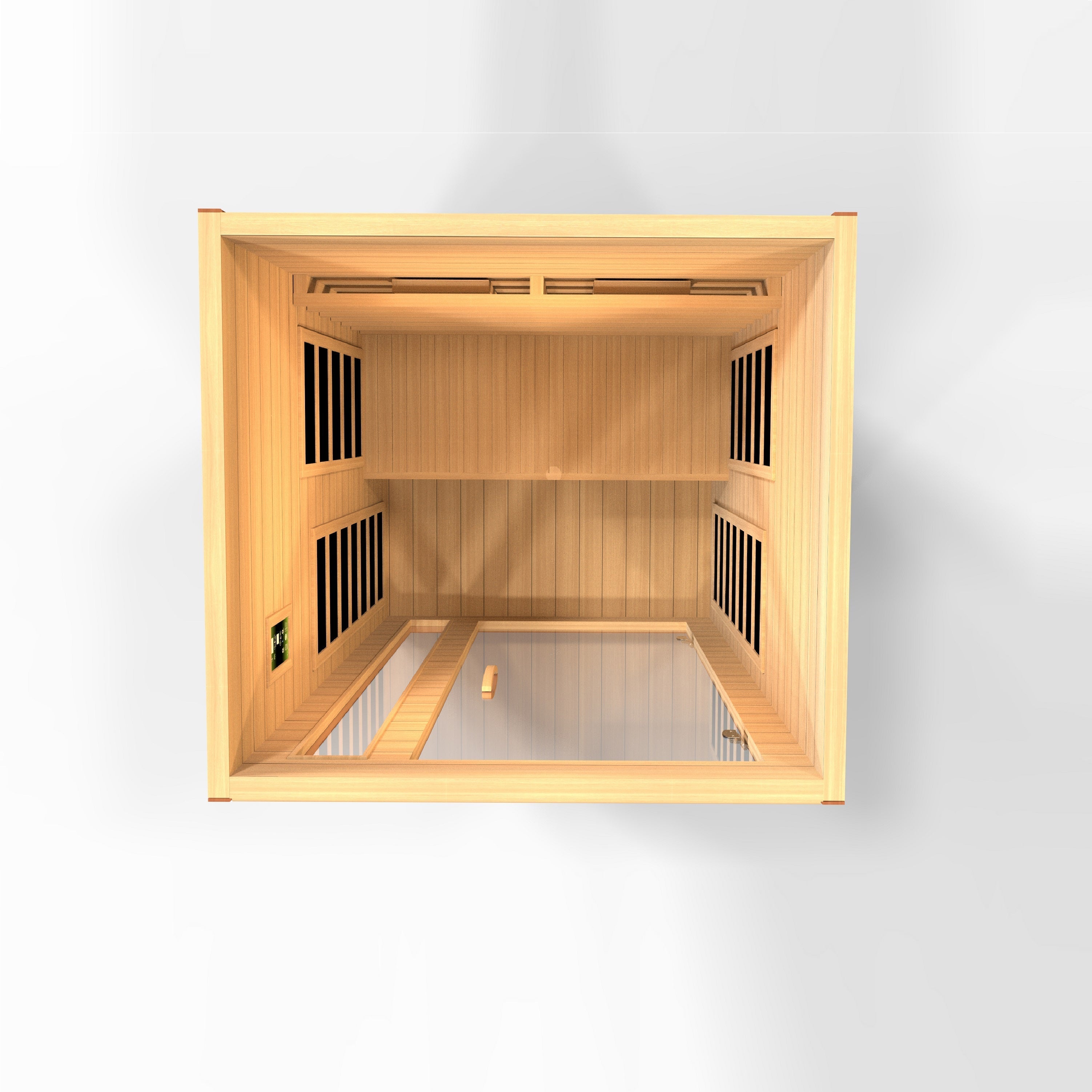 Dynamic Cordoba 2-Person Full Spectrum Infrared Sauna with Chromotherapy & Bluetooth Golden Designs Inc