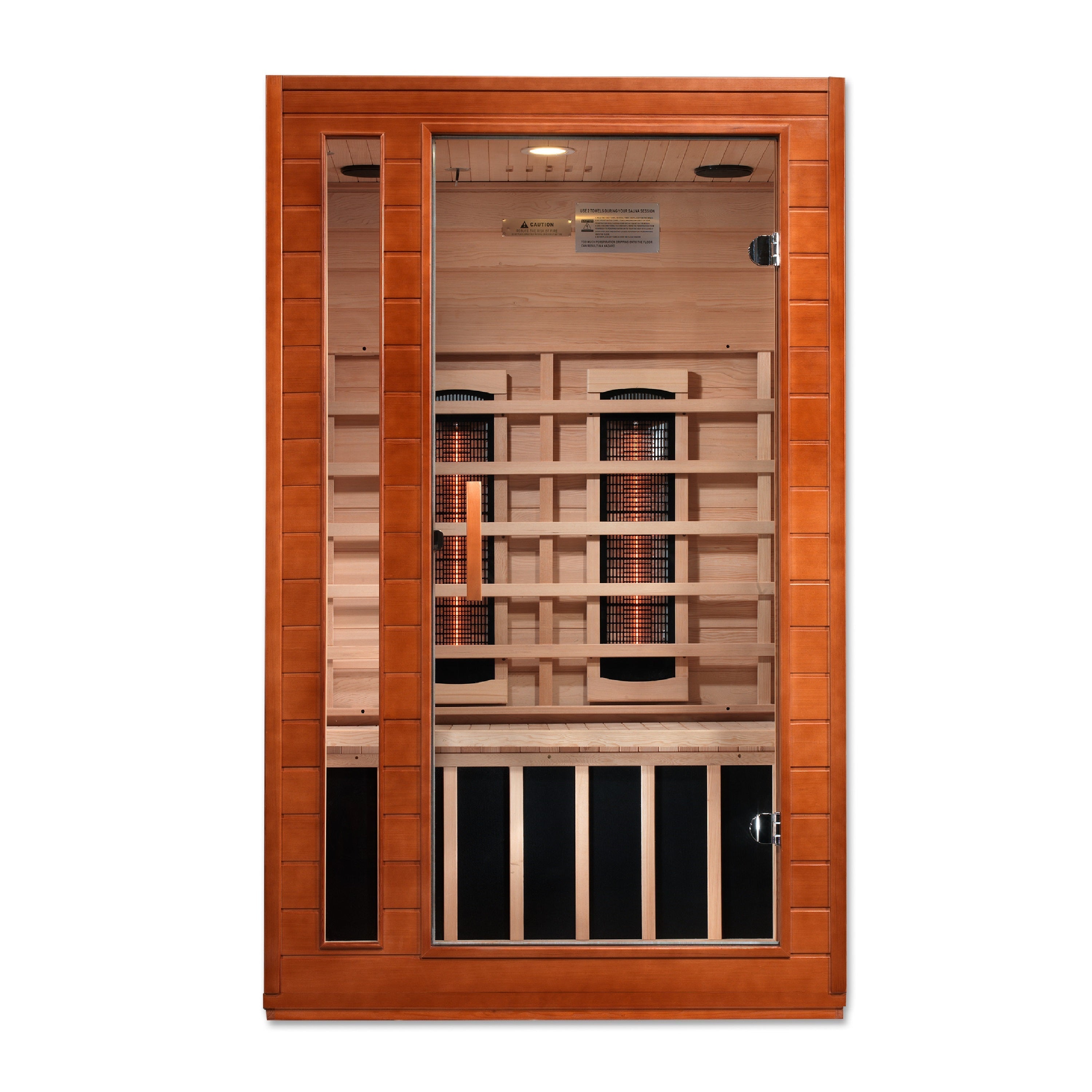 Dynamic Cordoba 2-Person Full Spectrum Infrared Sauna with Chromotherapy & Bluetooth Golden Designs Inc