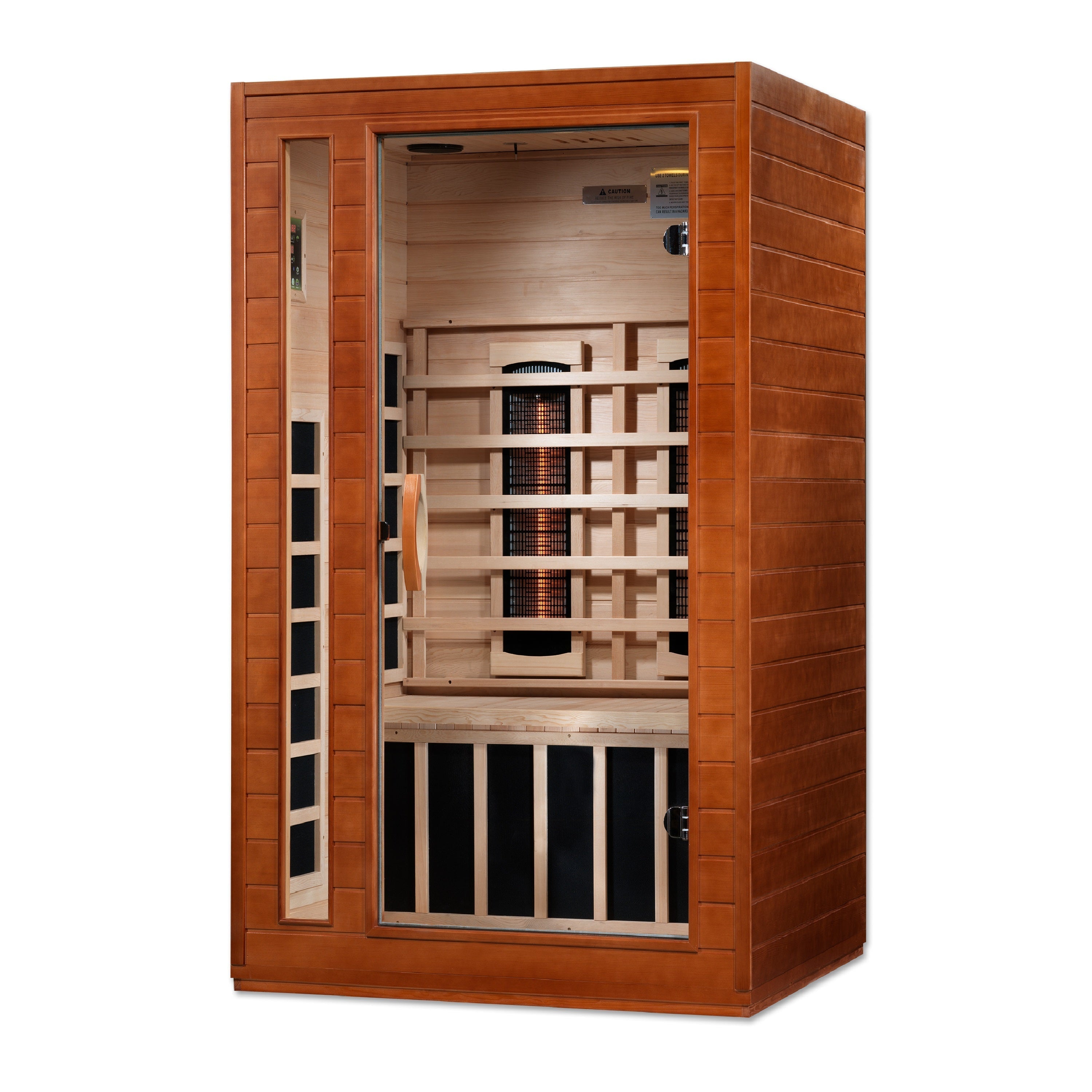 Dynamic Cordoba 2-Person Full Spectrum Infrared Sauna with Chromotherapy & Bluetooth Golden Designs Inc