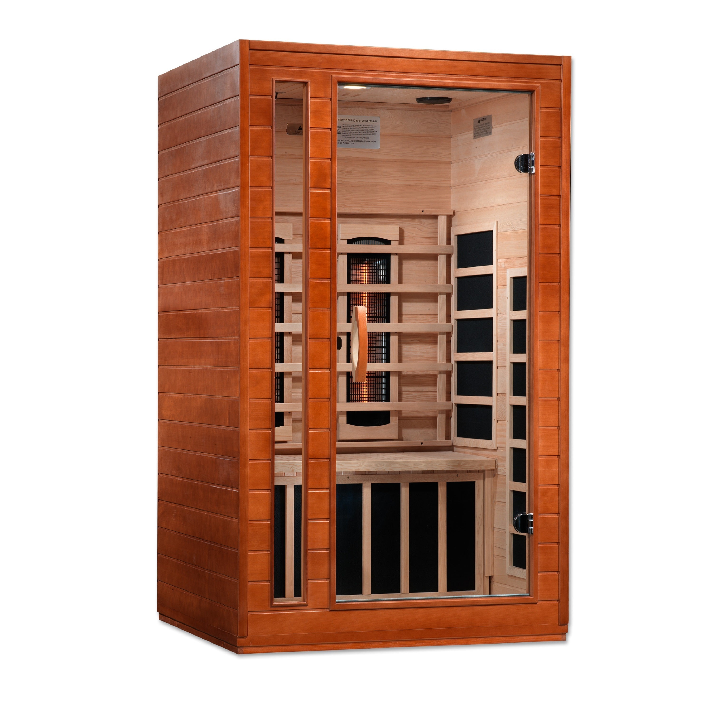 Dynamic Cordoba 2-Person Full Spectrum Infrared Sauna with Chromotherapy & Bluetooth Golden Designs Inc