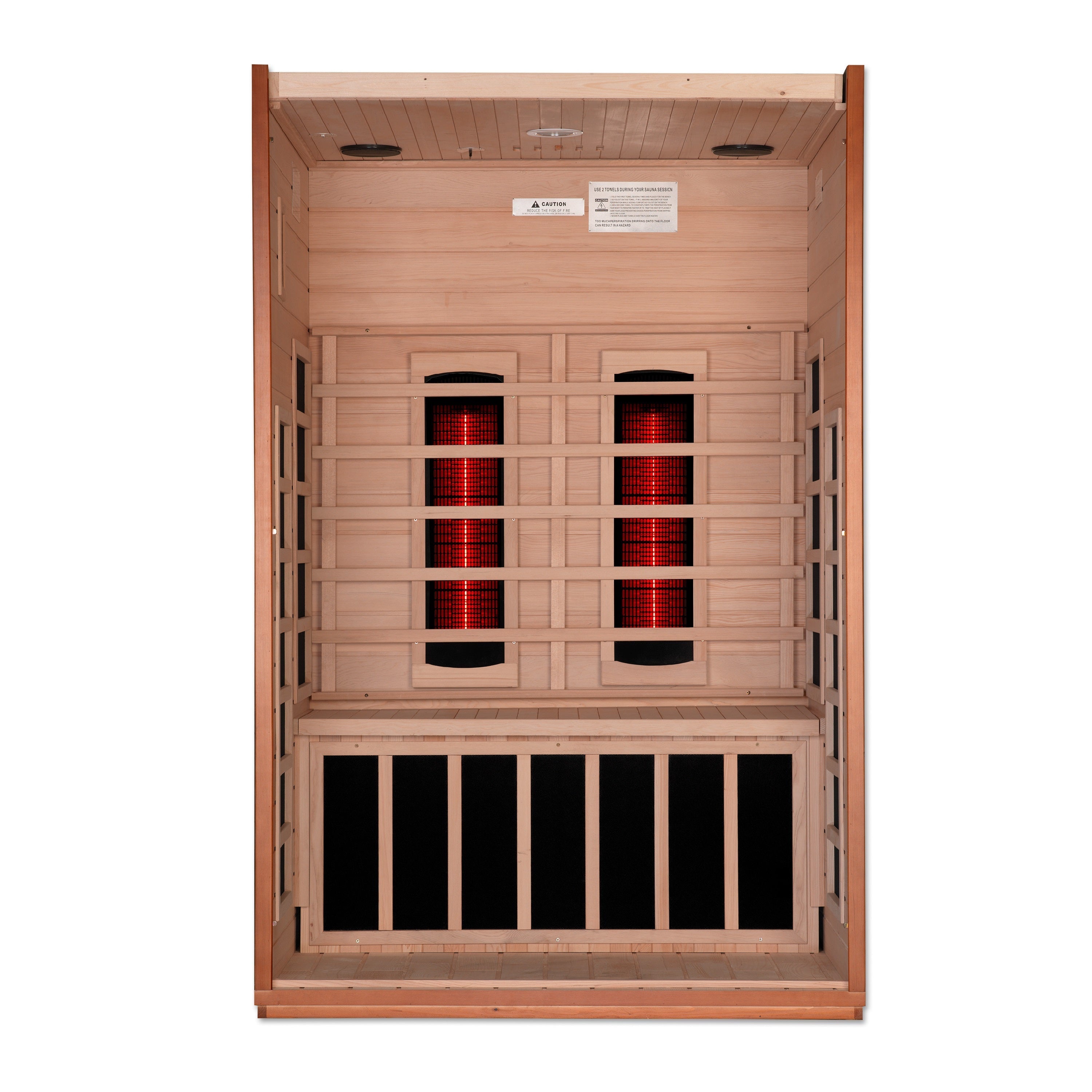 Dynamic Cordoba 2-Person Full Spectrum Infrared Sauna with Chromotherapy & Bluetooth Golden Designs Inc