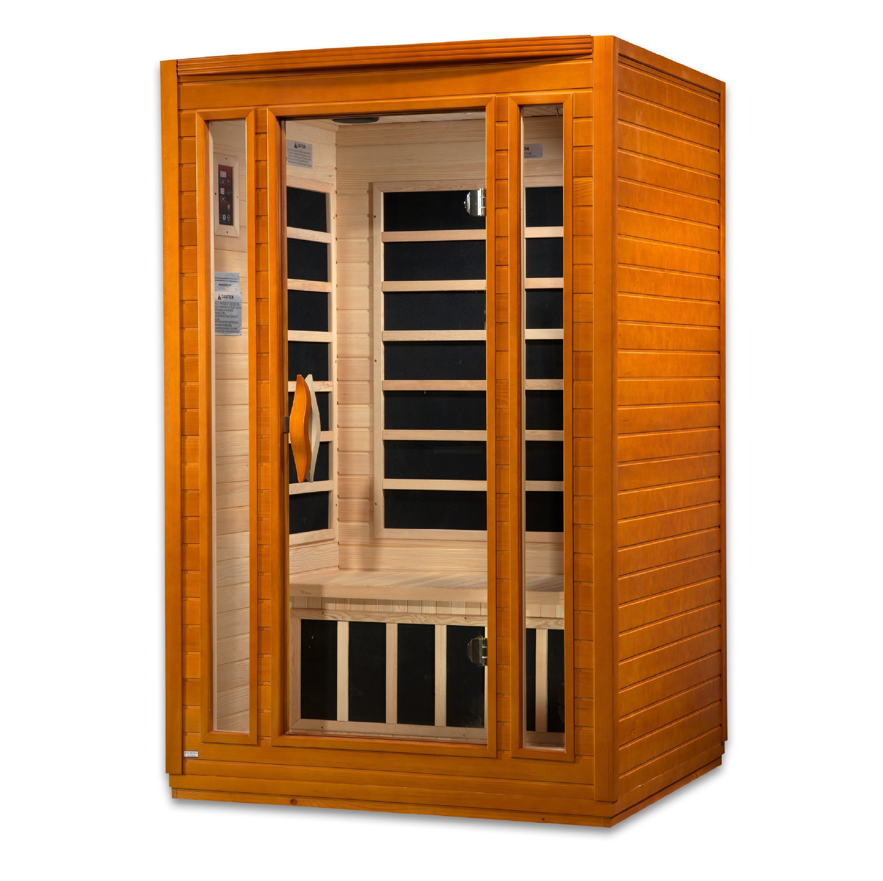 Dynamic San Marino Elite 2-Person Ultra Low EMF Far Infrared Sauna with Chromotherapy Golden Designs Inc (NA)