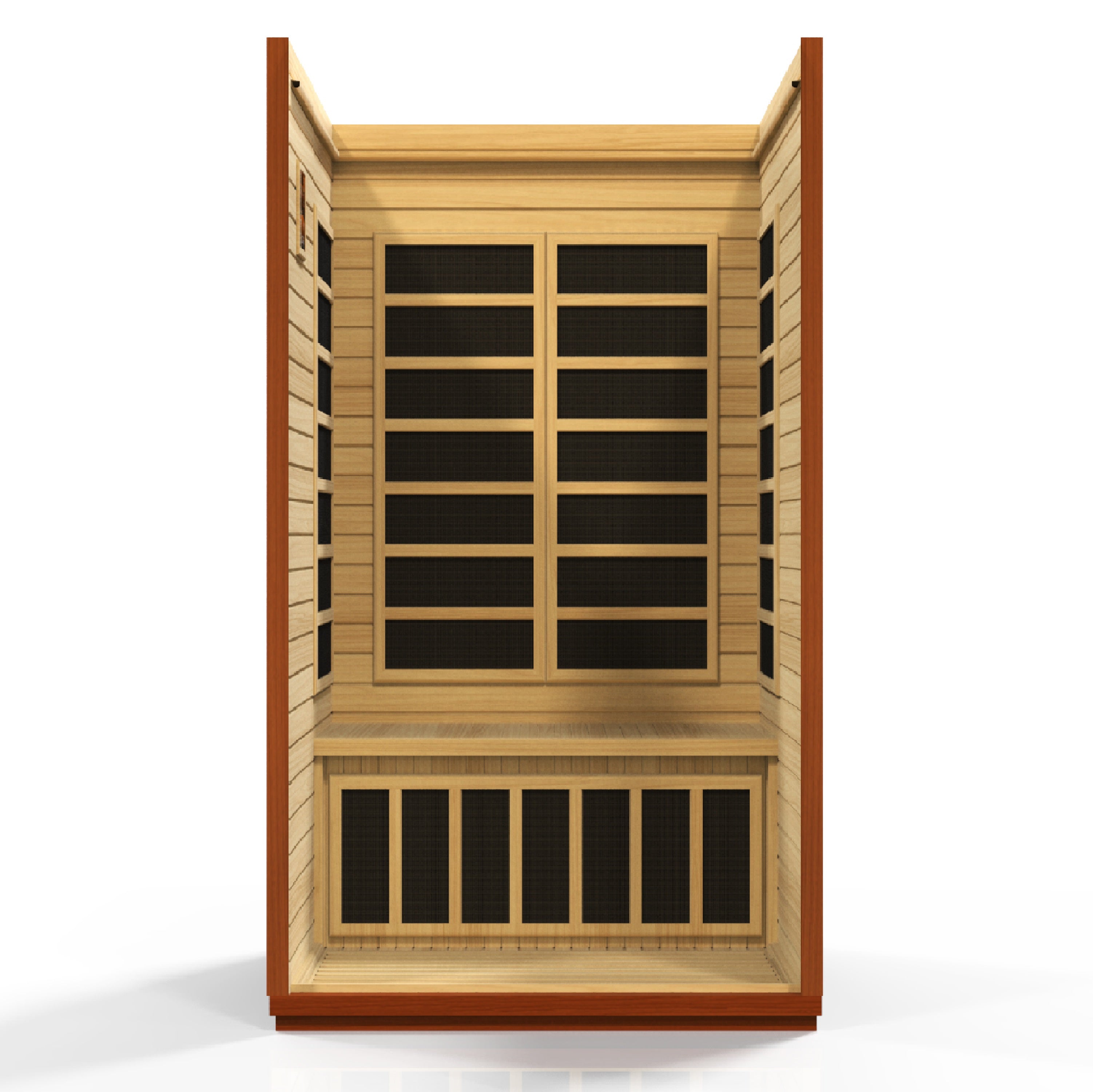 Dynamic San Marino Elite 2-Person Ultra Low EMF Far Infrared Sauna with Chromotherapy Golden Designs Inc (NA)