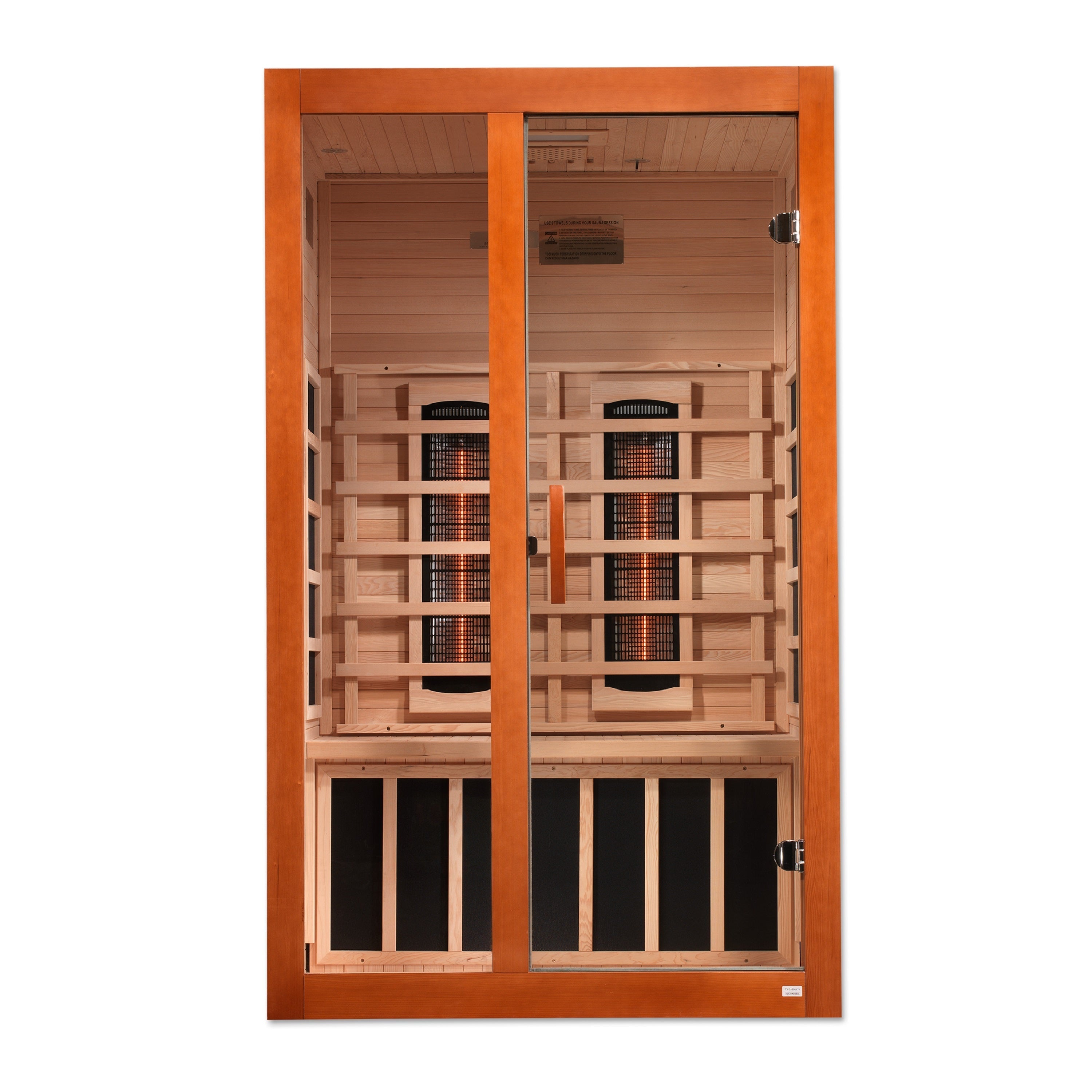 Dynamic Santiago 2-Person Full Spectrum Infrared Sauna with Chromotherapy & Low EMF Golden Designs Inc