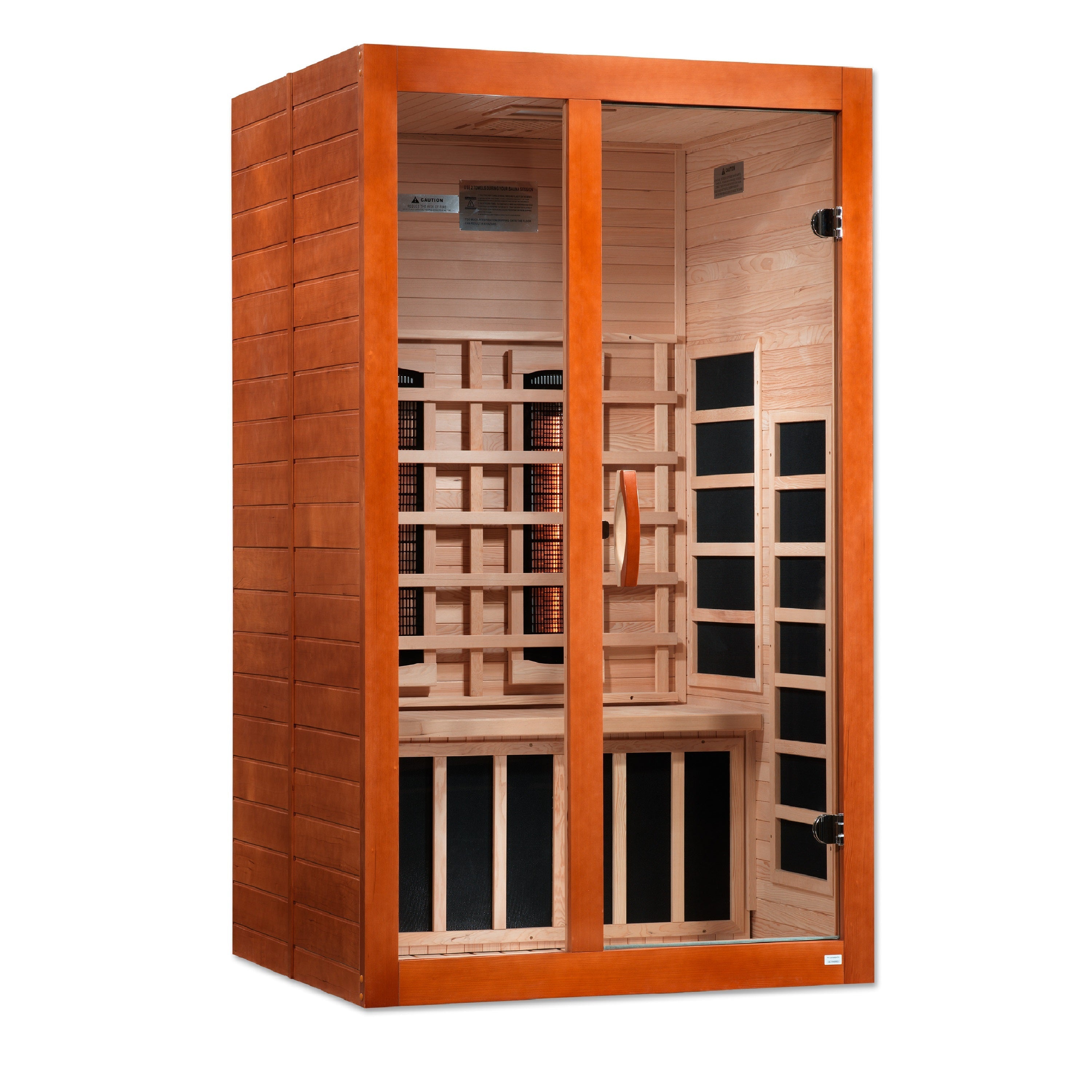 Dynamic Santiago 2-Person Full Spectrum Infrared Sauna with Chromotherapy & Low EMF Golden Designs Inc