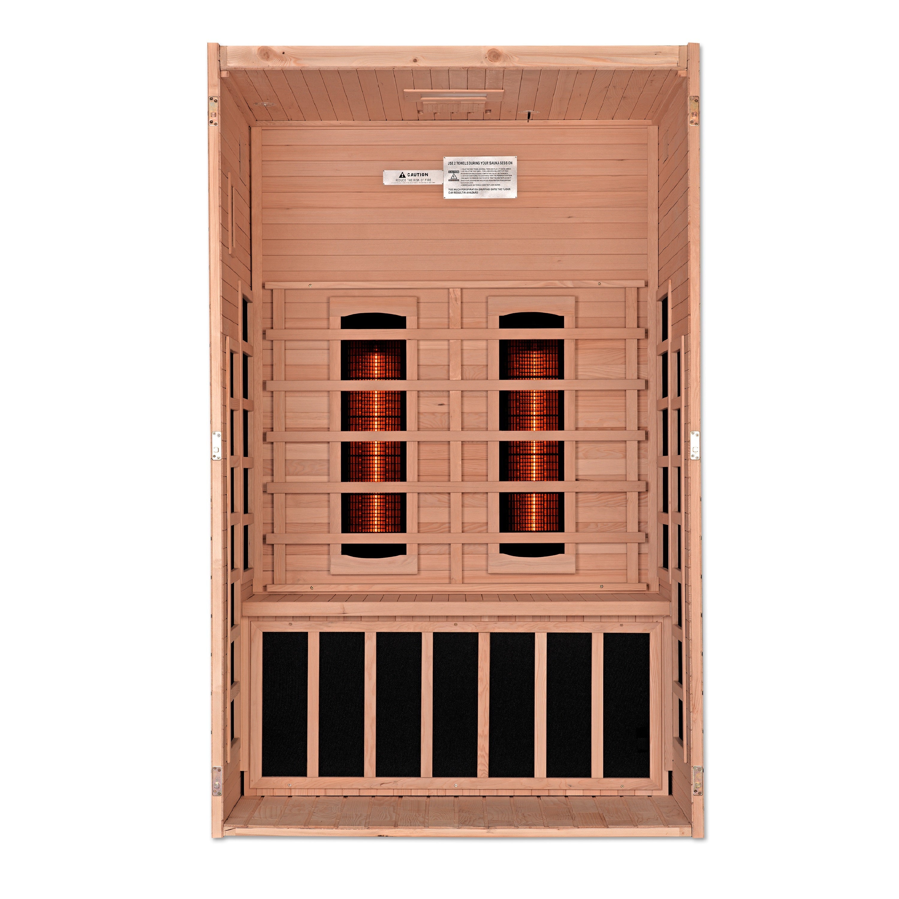 Dynamic Serena 2-Person Full Spectrum Infrared Hemlock Sauna with Chromotherapy Golden Designs Inc (NA)