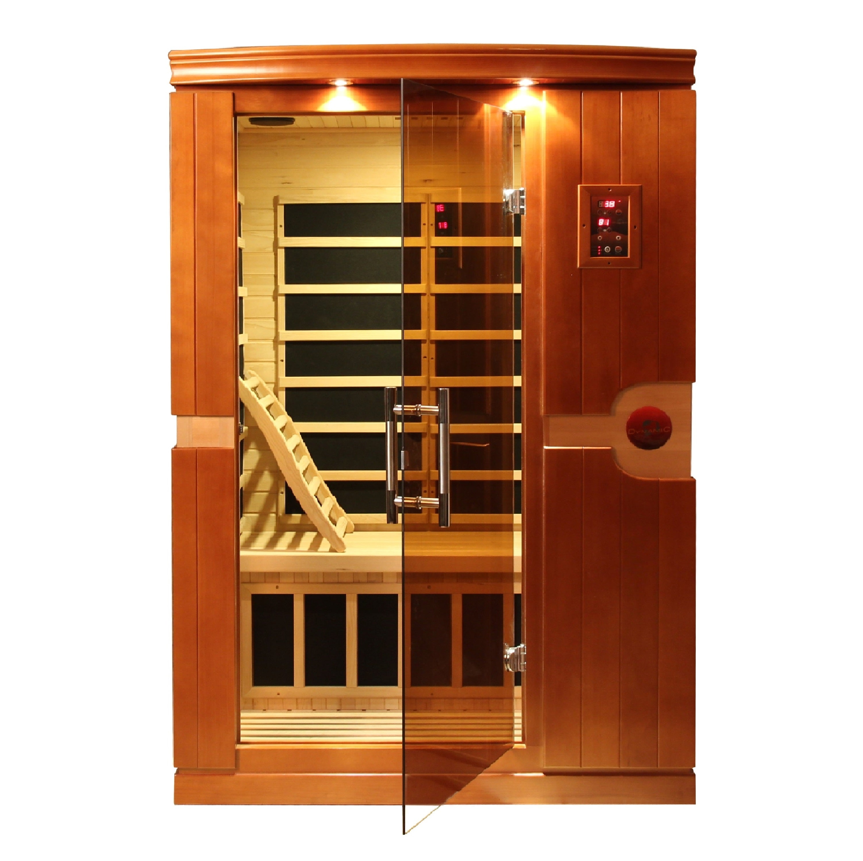Dynamic Venice 2-Person Ultra Low EMF Far Infrared Sauna, Chromotherapy & Bluetooth Golden Designs Inc (NA)