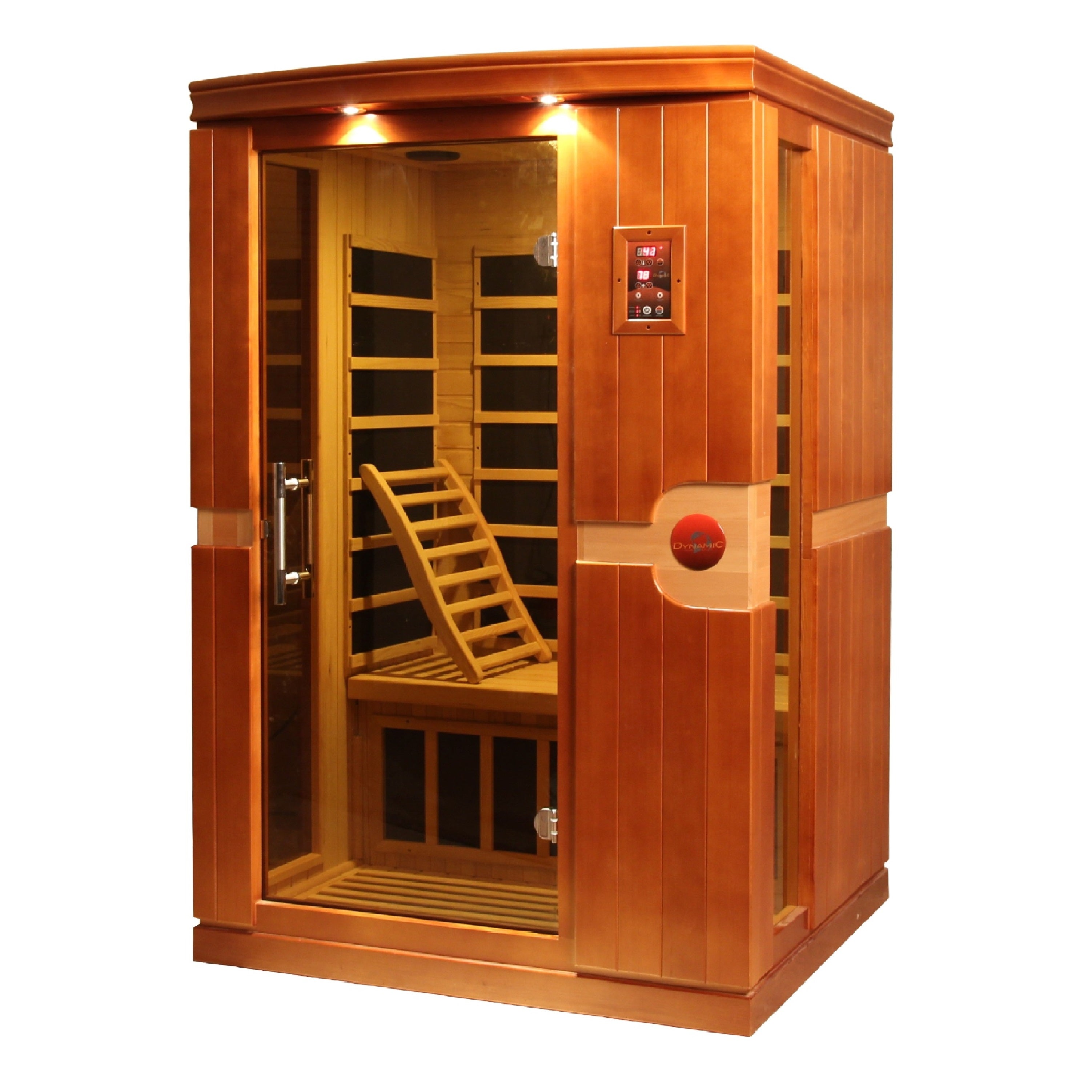 Dynamic Venice 2-Person Ultra Low EMF Far Infrared Sauna, Chromotherapy & Bluetooth Golden Designs Inc (NA)