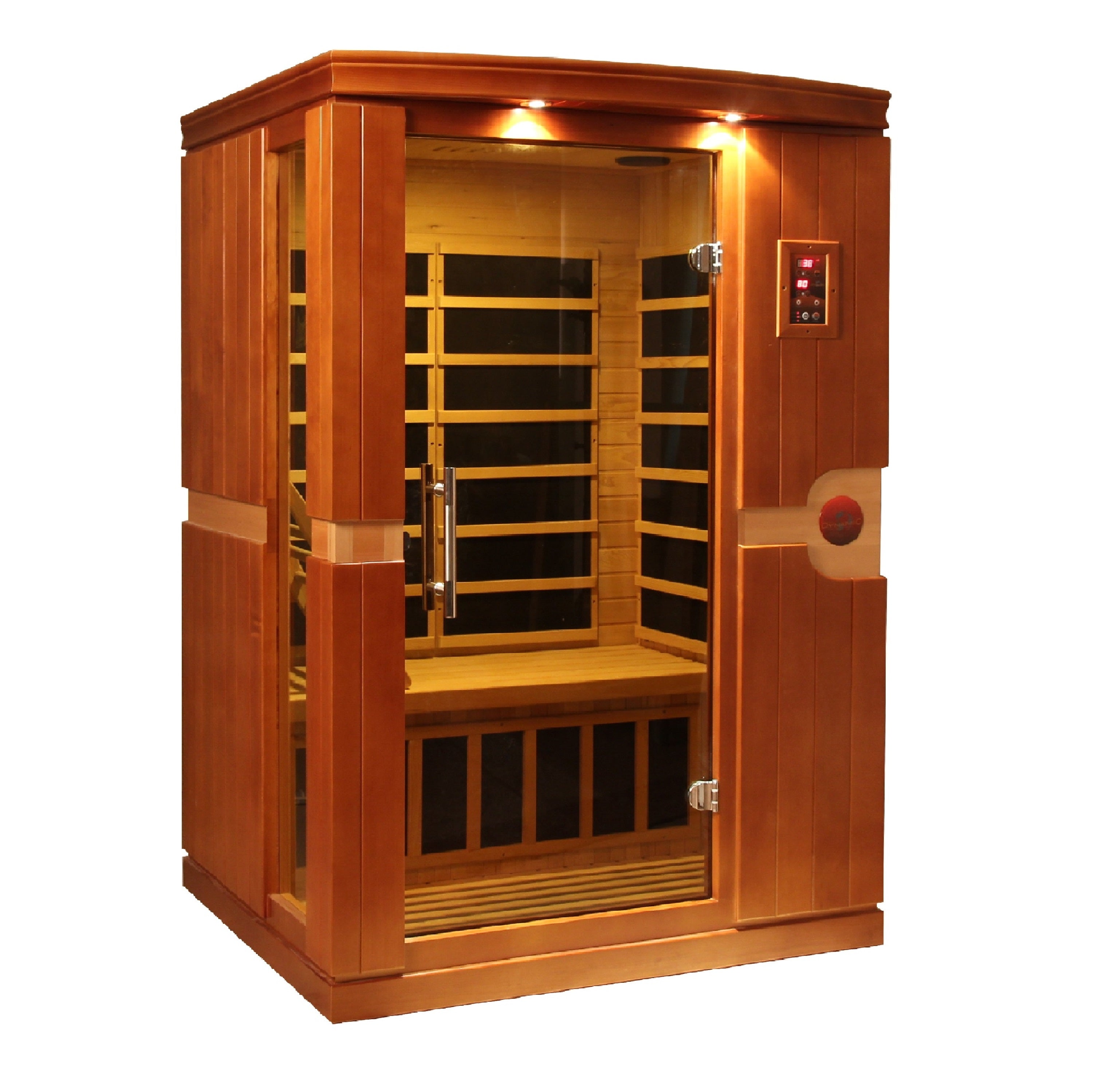Dynamic Venice 2-Person Ultra Low EMF Far Infrared Sauna, Chromotherapy & Bluetooth Golden Designs Inc (NA)