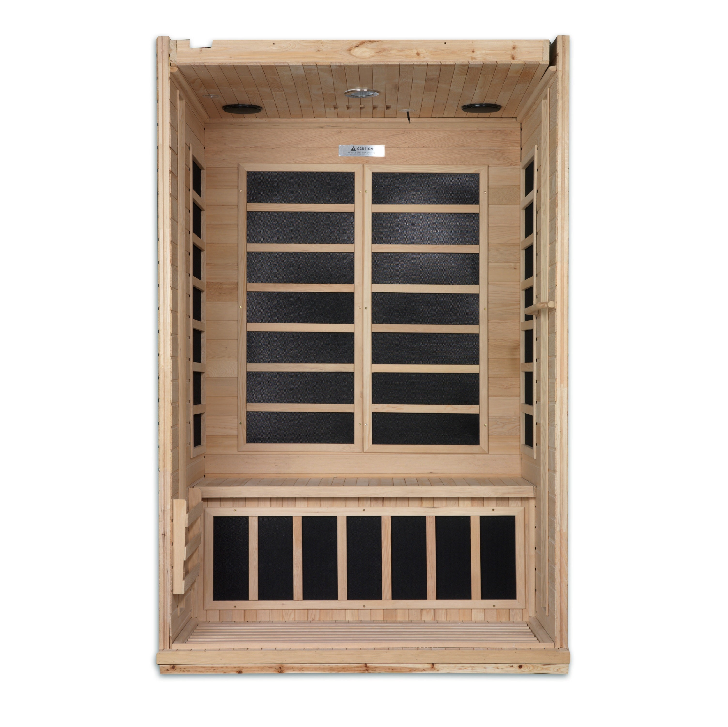 Dynamic Venice 2-Person Ultra Low EMF Far Infrared Sauna, Chromotherapy & Bluetooth Golden Designs Inc (NA)