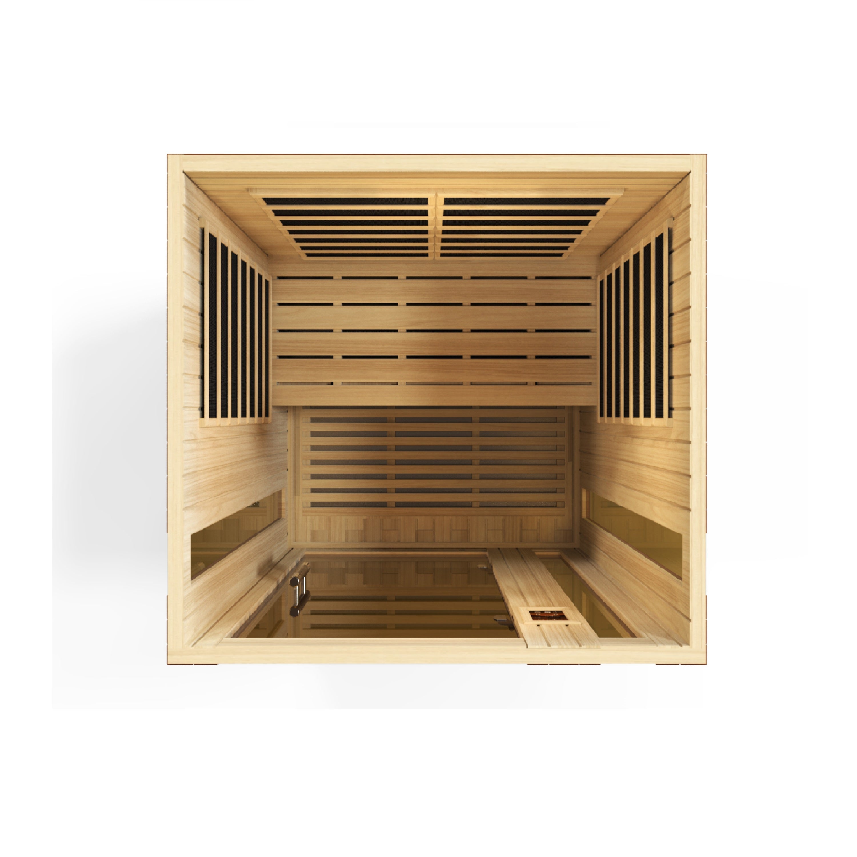 Dynamic Vittoria 2-Person Low EMF Far Infrared Sauna with Chromotherapy Lights Golden Designs Inc (NA)
