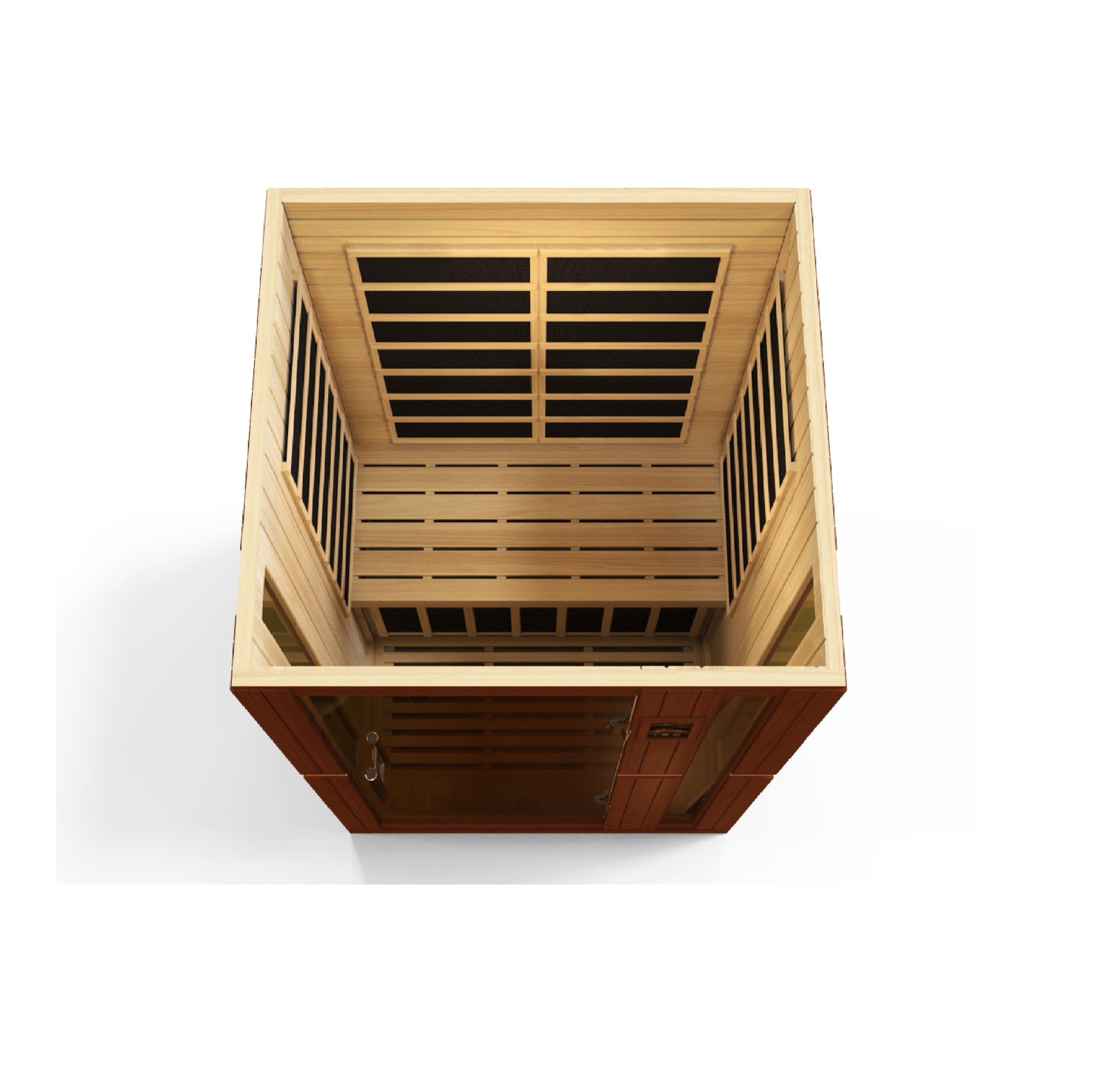 Dynamic Vittoria 2-Person Ultra Low EMF Far Infrared Sauna with Chromotherapy & Bluetooth Golden Designs Inc (NA)