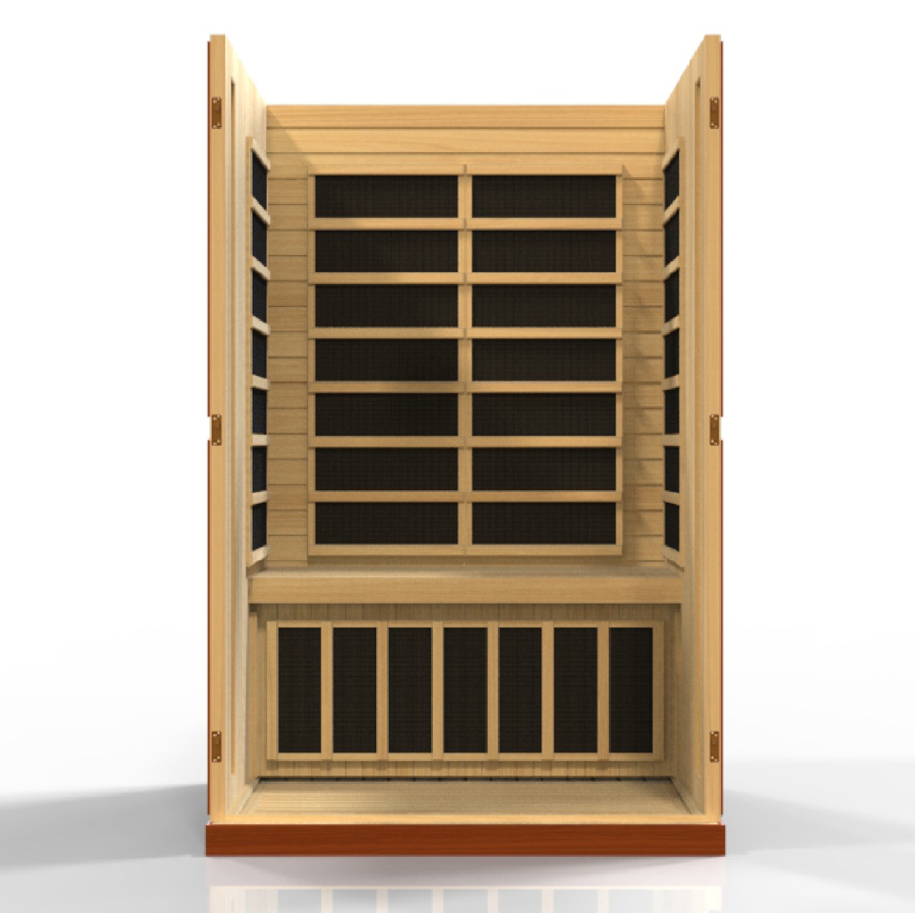 Dynamic Vittoria 2-Person Ultra Low EMF Far Infrared Sauna with Chromotherapy & Bluetooth Golden Designs Inc (NA)