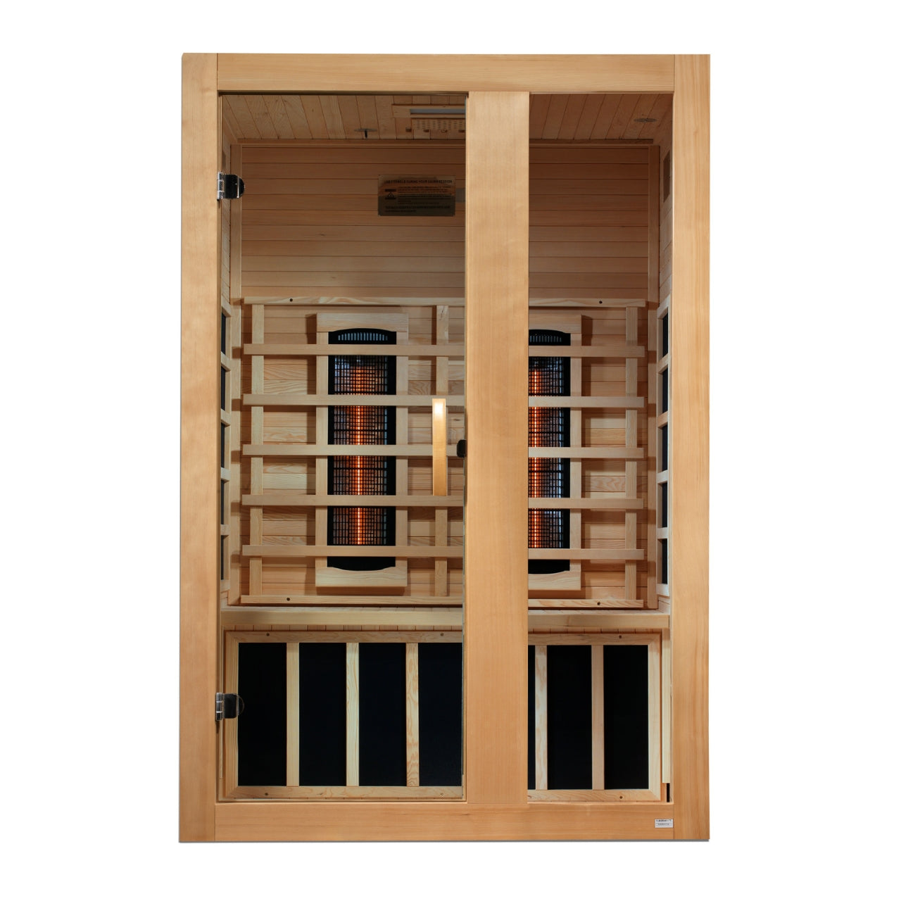 Dynamic Serena 2-Person Full Spectrum Infrared Hemlock Sauna with Chromotherapy Golden Designs Inc (NA)