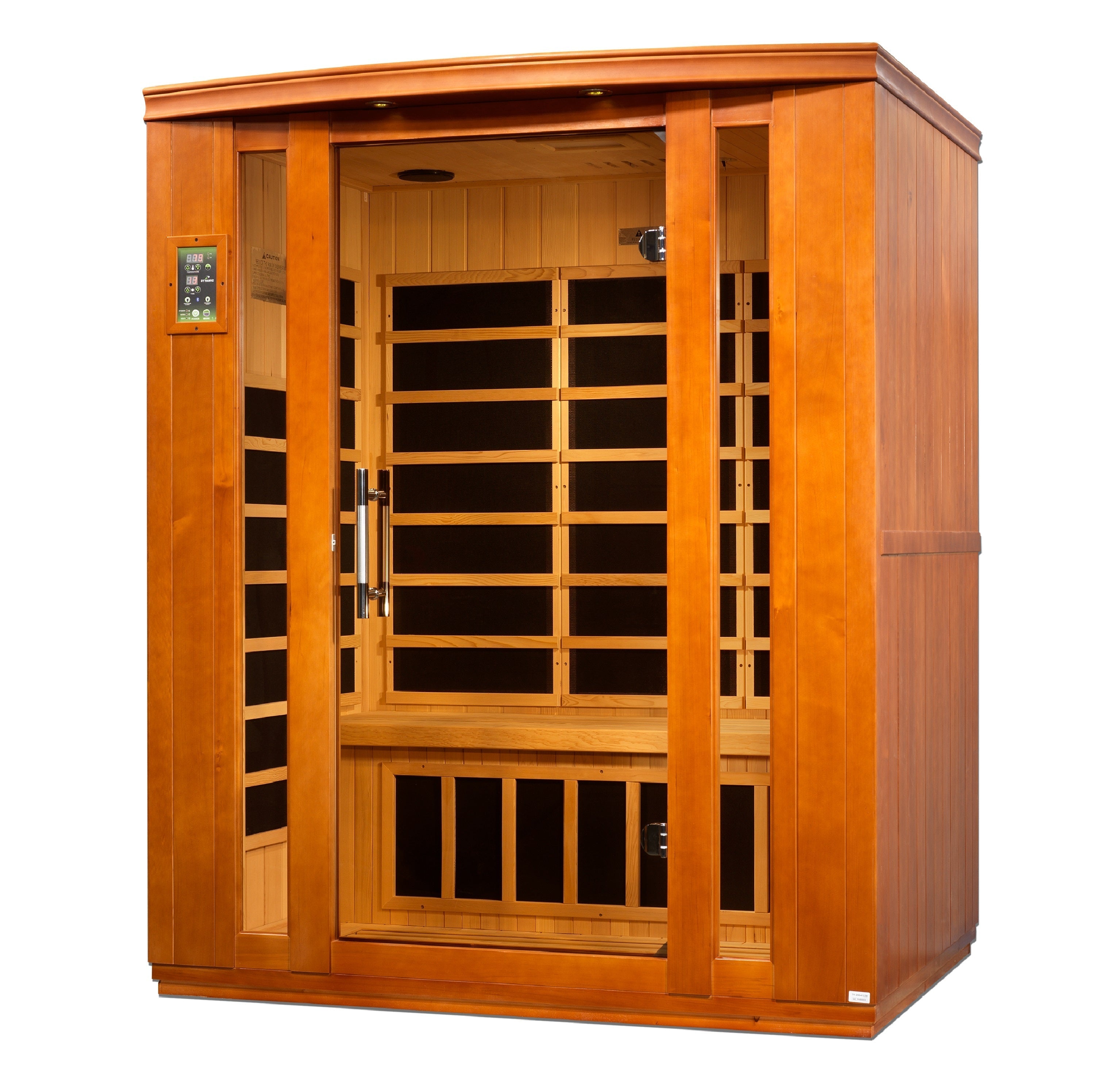Dynamic Bellagio 3 Person Low EMF Far Infrared Sauna with Chromotherapy & Bluetooth Golden Designs Inc