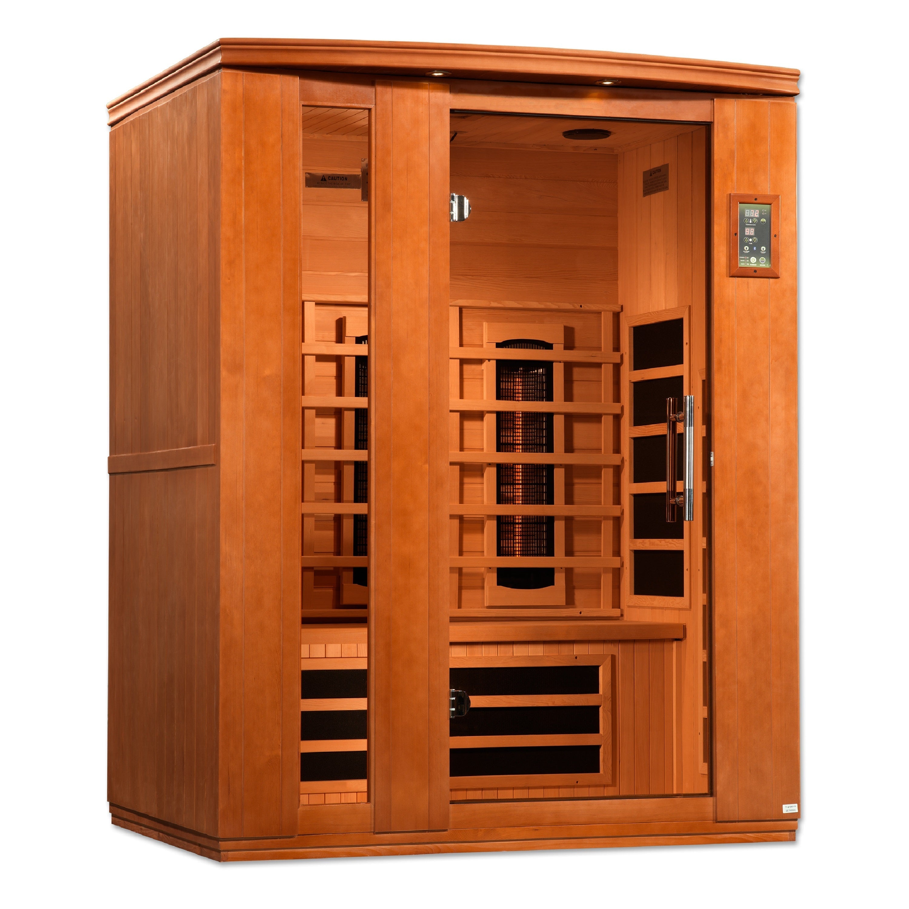 Dynamic Lugano 3-Person Full Spectrum Infrared Sauna - Canadian Hemlock Wood Golden Designs Inc (NA)