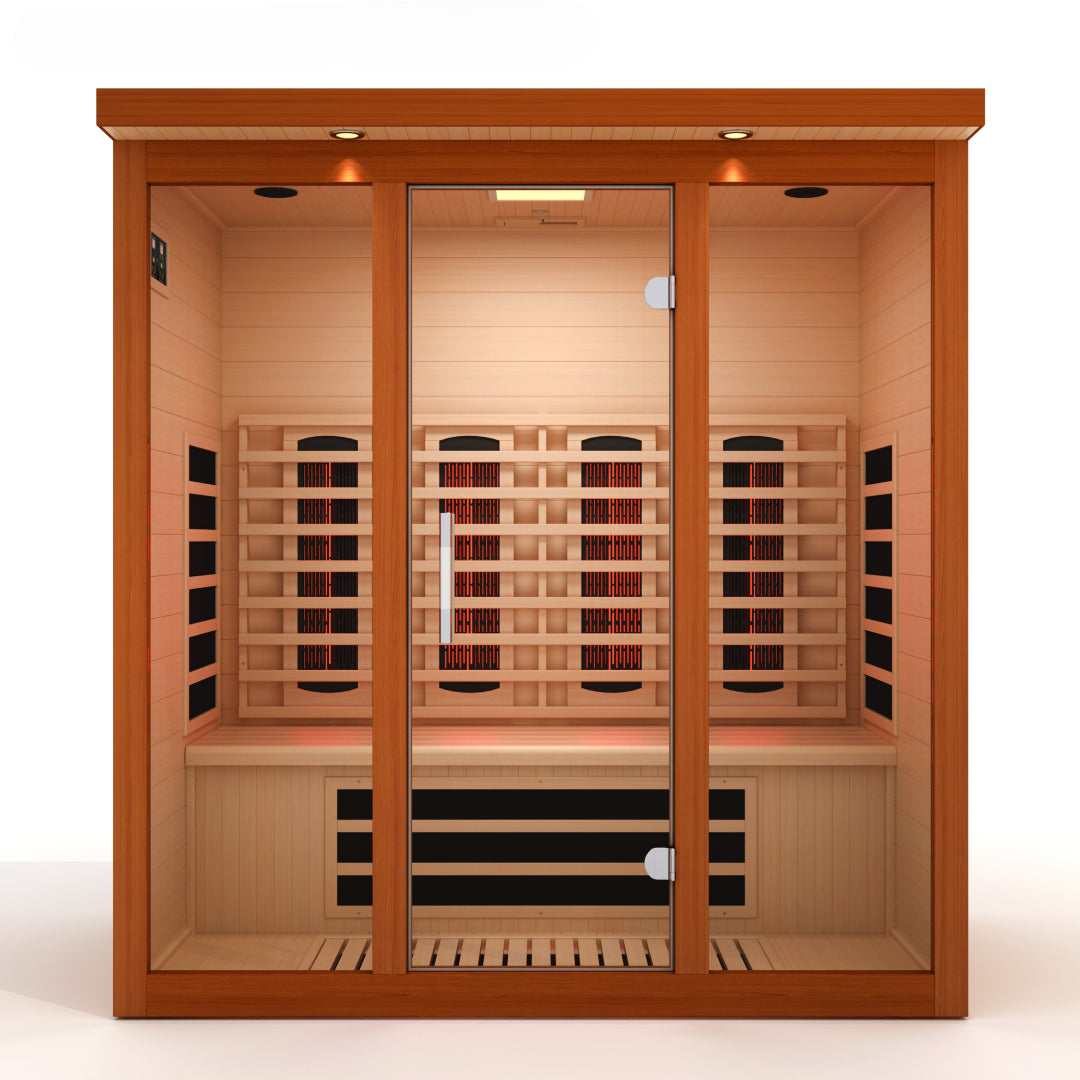 Dynamic Vila Grande 4-Person Full Spectrum Zero EMF FAR IR Sauna Golden Designs Inc