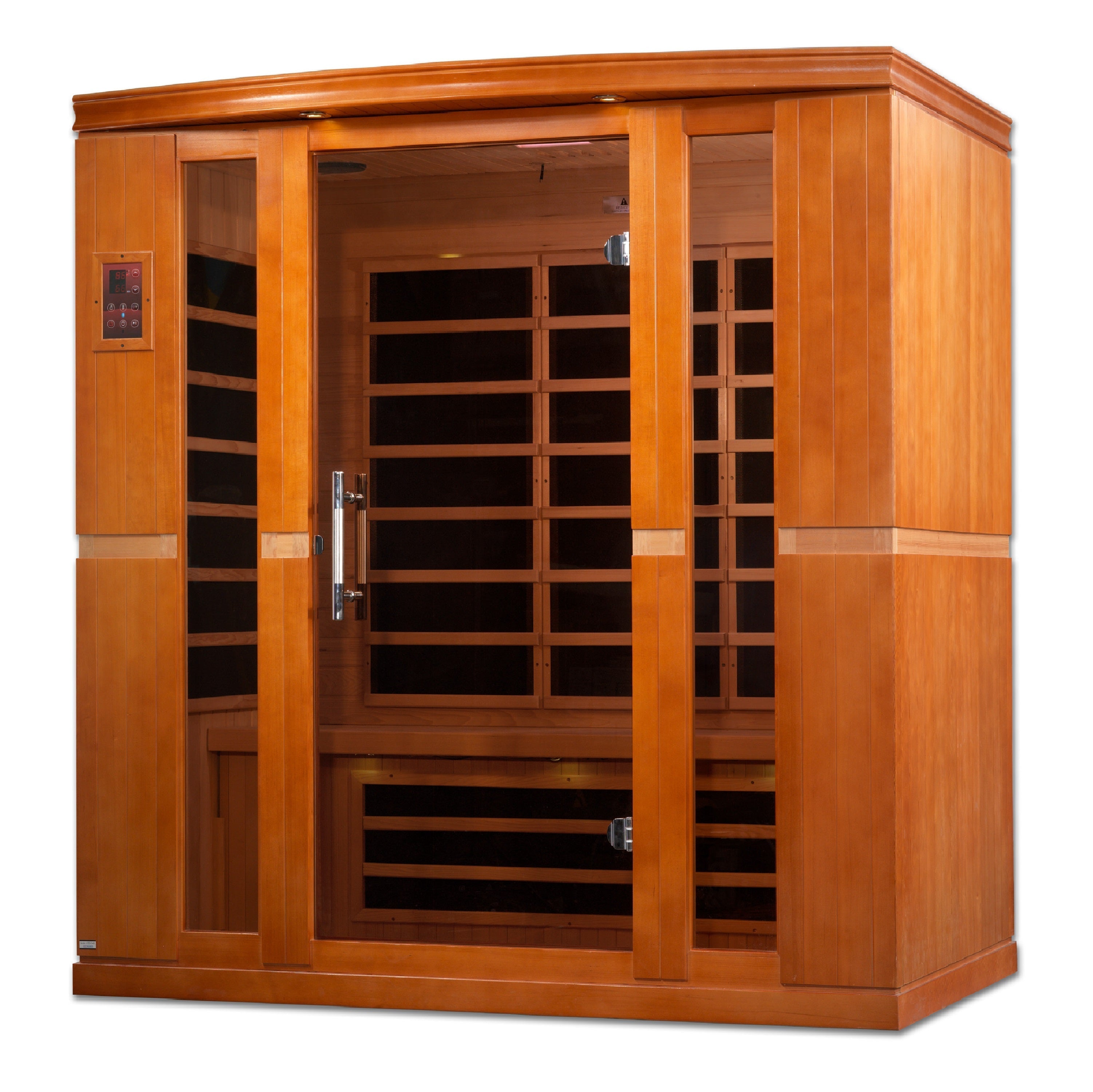 Dynamic Bergamo 4 Person Ultra Low EMF Far Infrared Sauna with Chromotherapy Golden Designs Inc (NA)