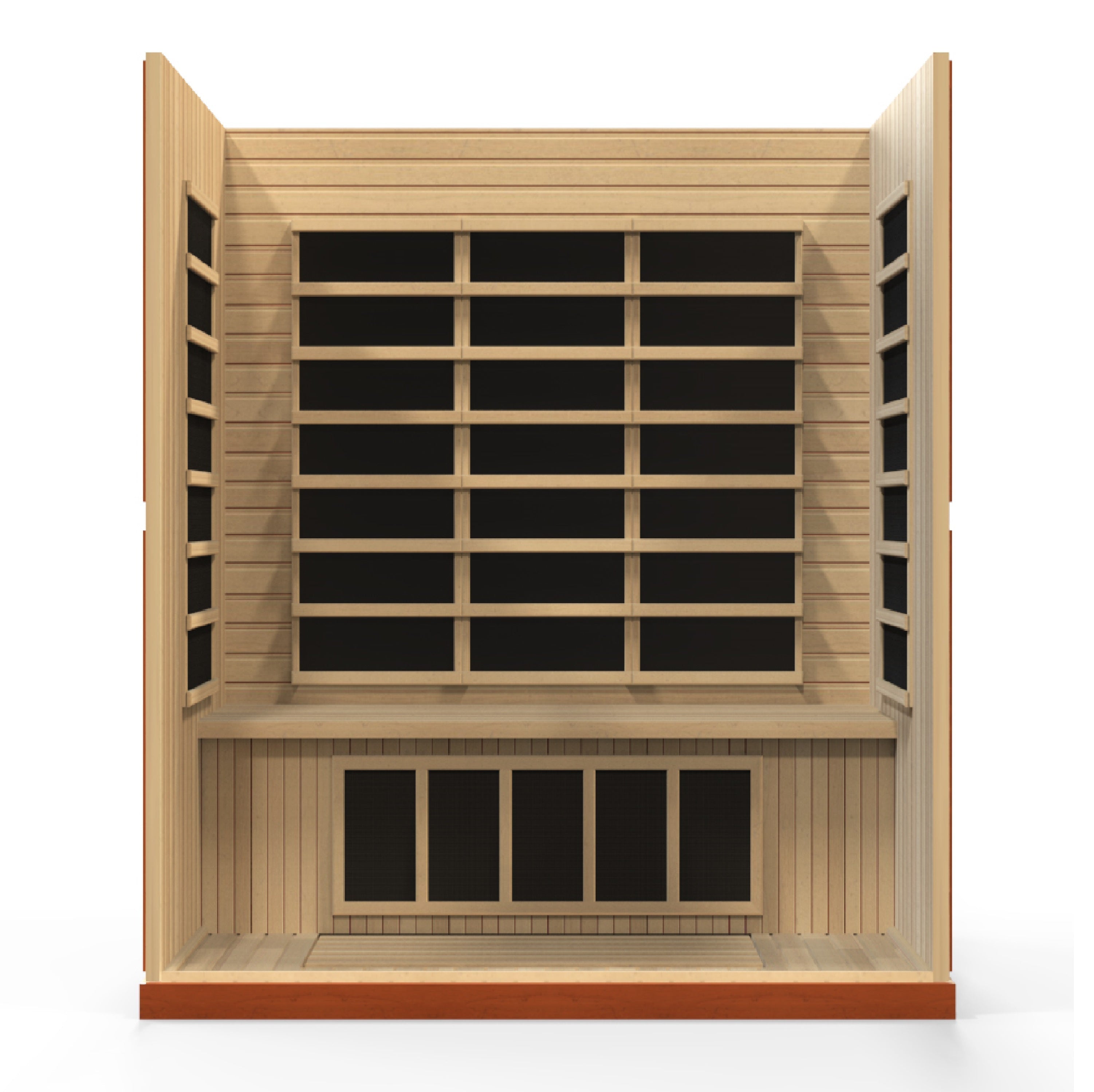 Dynamic Bergamo 4 Person Ultra Low EMF Far Infrared Sauna with Chromotherapy Golden Designs Inc (NA)