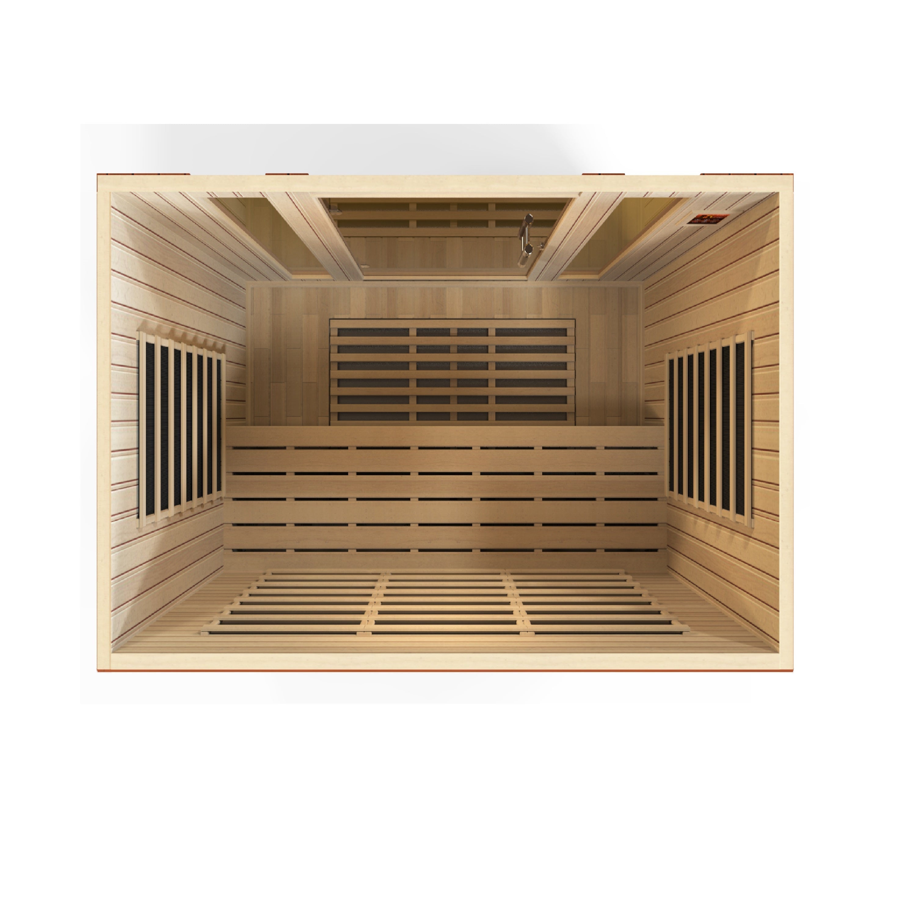 Dynamic Bergamo 4 Person Ultra Low EMF Far Infrared Sauna with Chromotherapy Golden Designs Inc (NA)