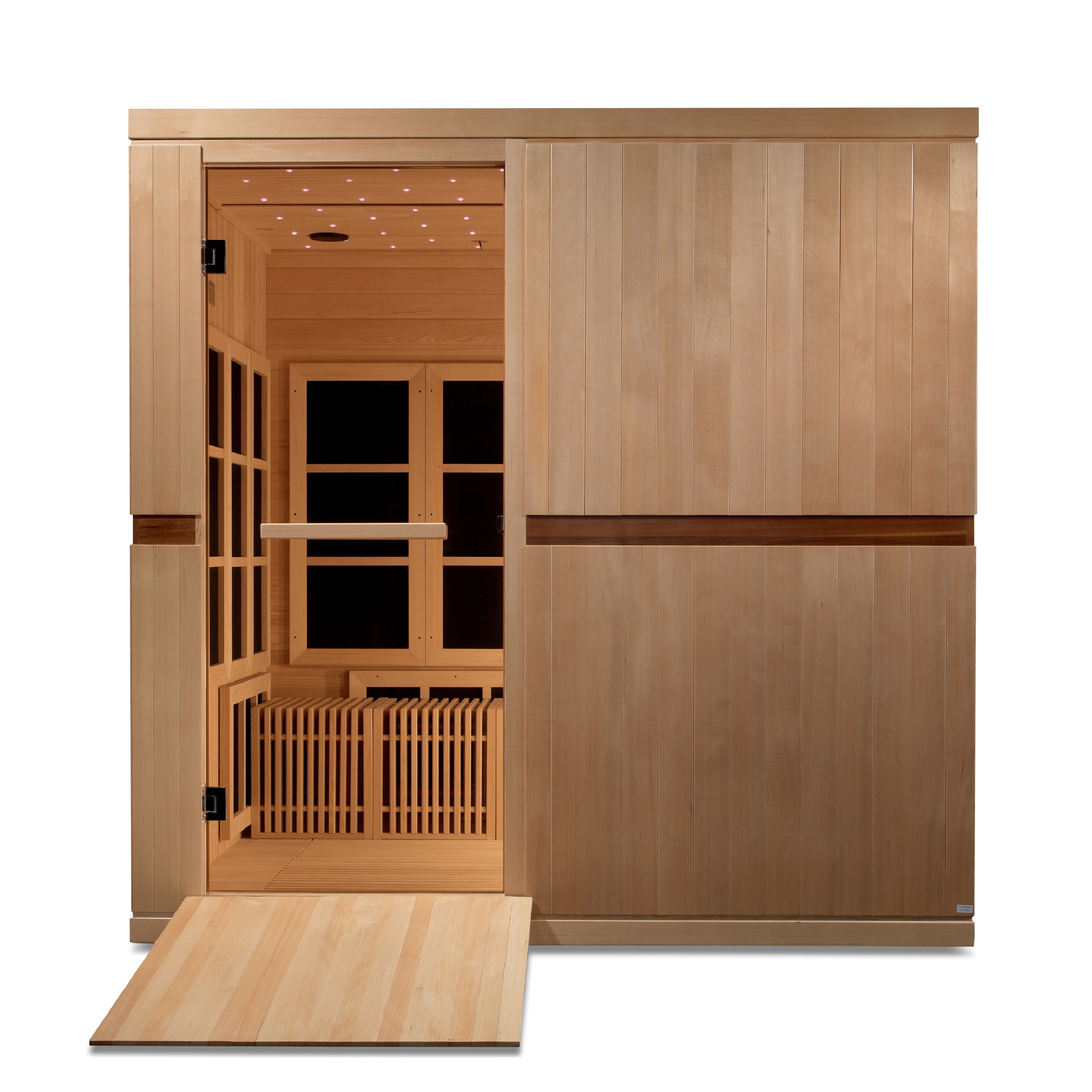 Golden Designs Catalonia 8-Person Near Zero EMF Far Infrared Sauna Yoga Studio Golden Designs Inc