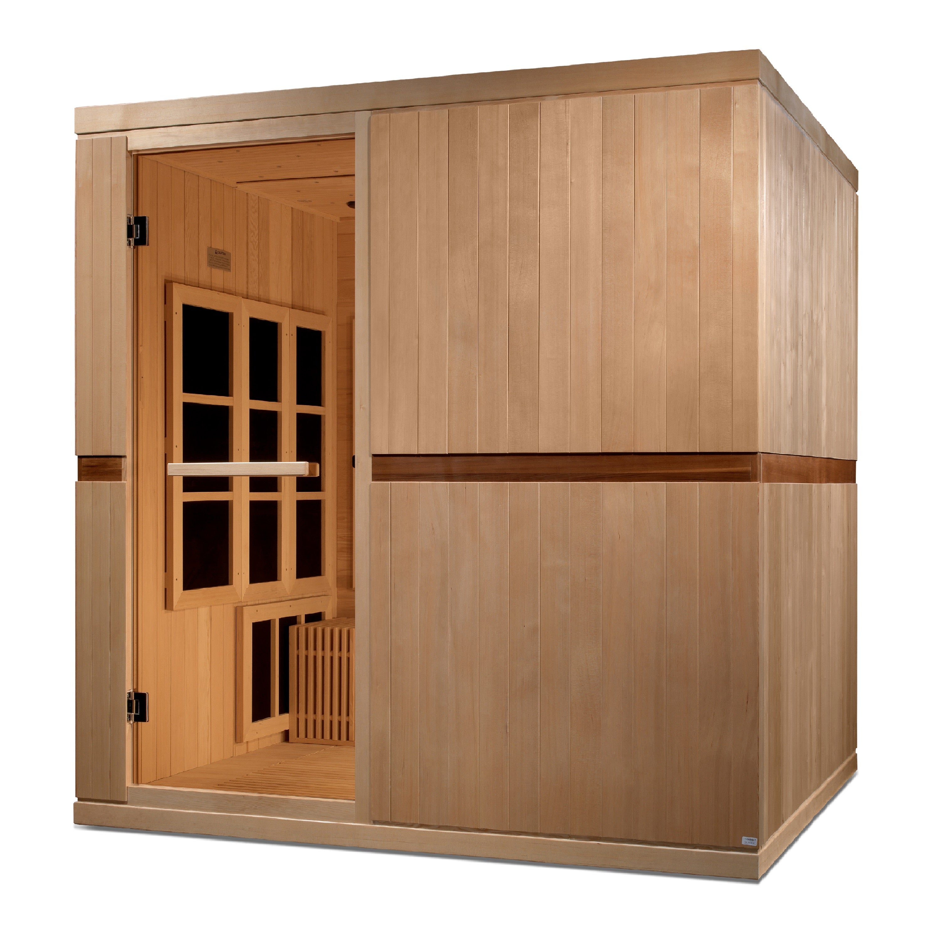 Golden Designs Catalonia 8-Person Near Zero EMF Far Infrared Sauna Yoga Studio Golden Designs Inc