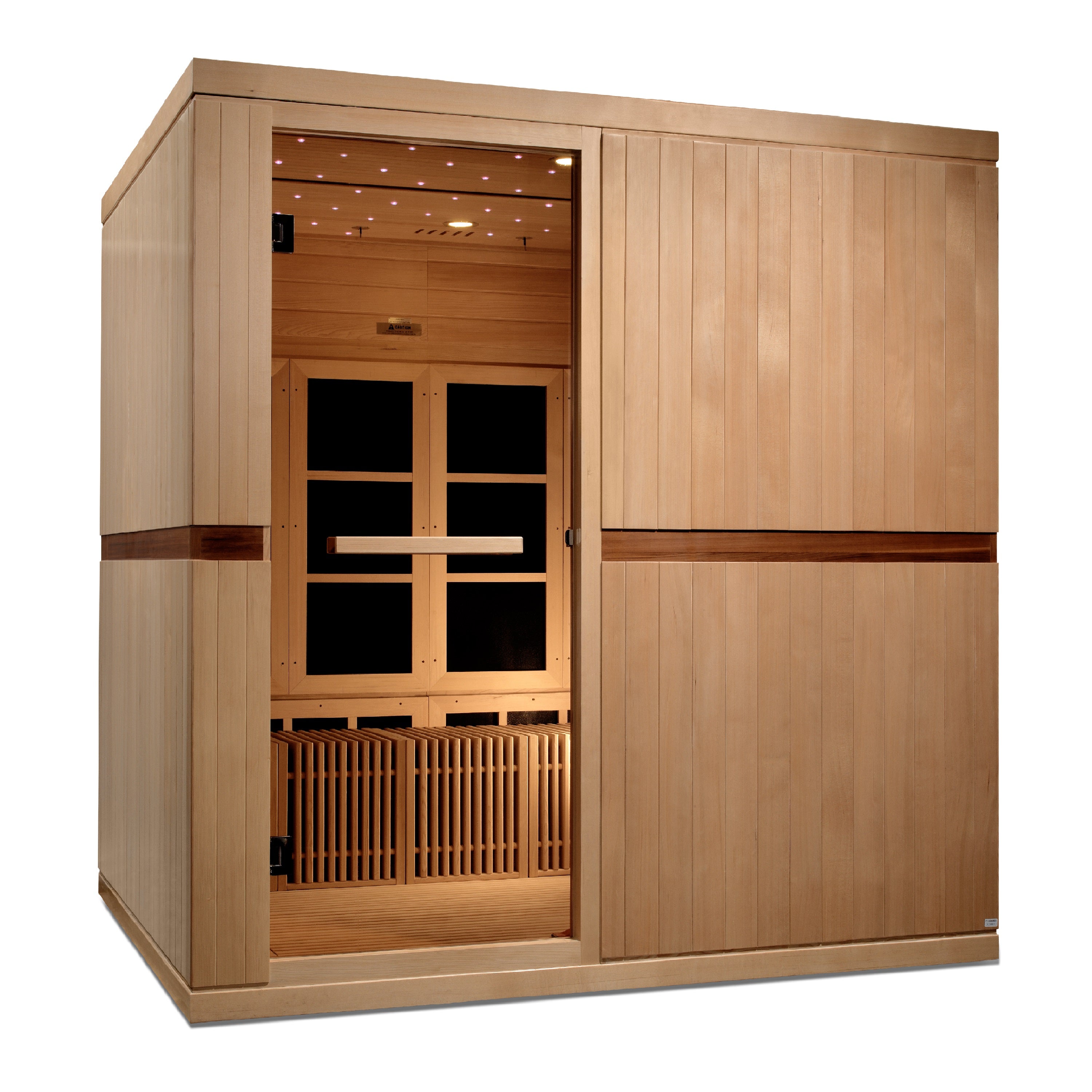 Golden Designs Catalonia 8-Person Near Zero EMF Far Infrared Sauna Yoga Studio Golden Designs Inc