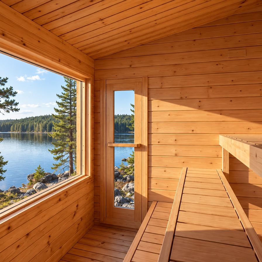 Dundalk Canadian Timber Avalon Outdoor Sauna White Cedar Retreat