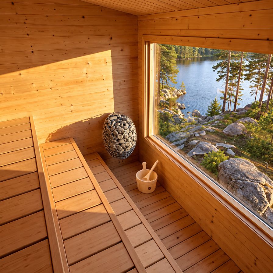 Dundalk Canadian Timber Avalon Outdoor Sauna White Cedar Retreat