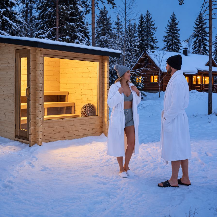 Dundalk Canadian Timber Avalon Outdoor Sauna White Cedar Retreat