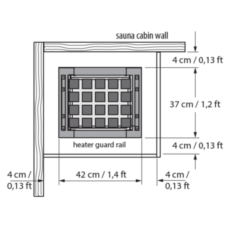 948019 EOS Mythos Sauna Heater (S35) 9kW/240V/2Ph - White 14-948019 - ArtofSteamCo