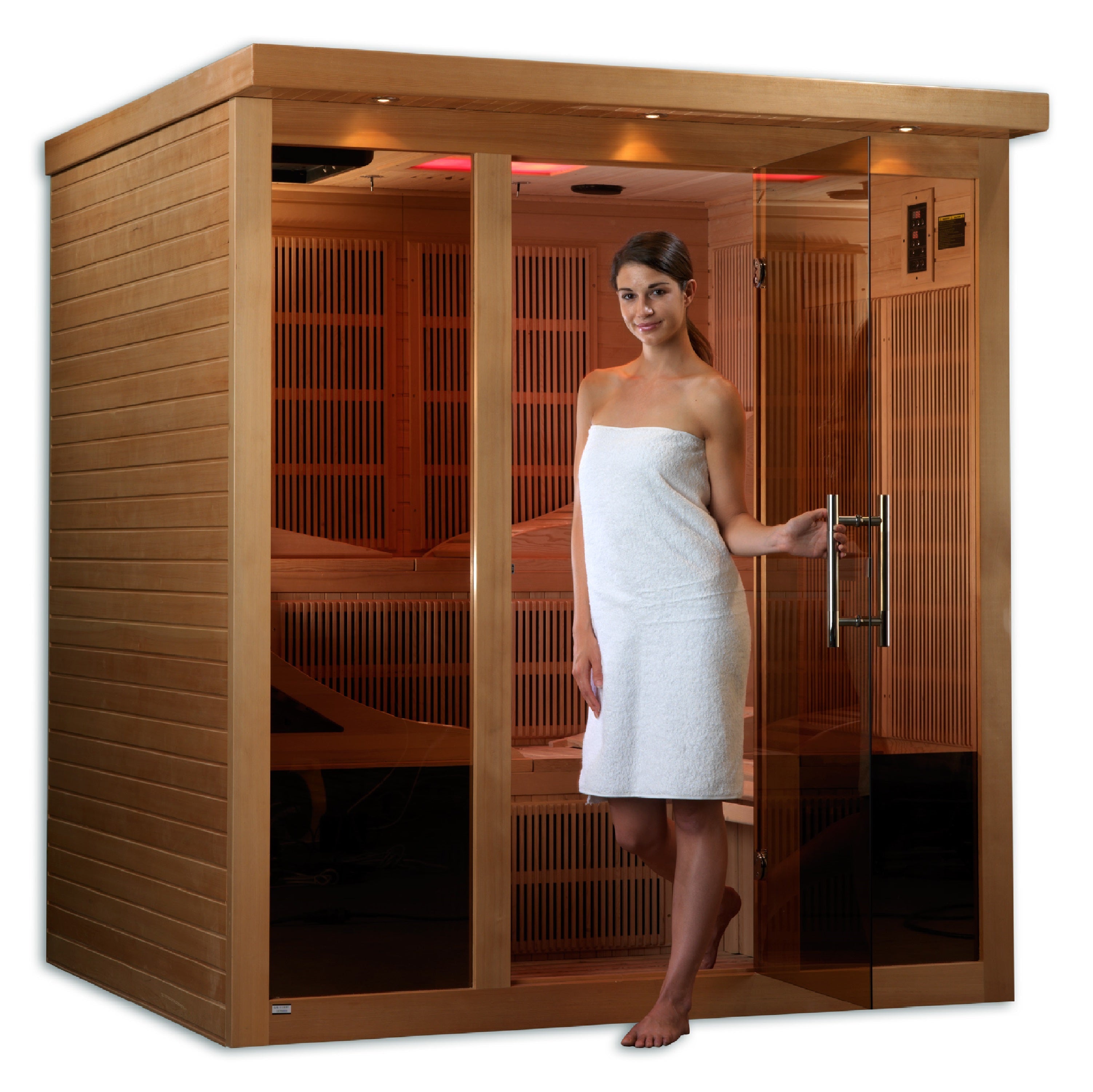 Golden Designs Monaco Elite 6-Person Near Zero EMF Far Infrared Sauna Golden Designs Inc.