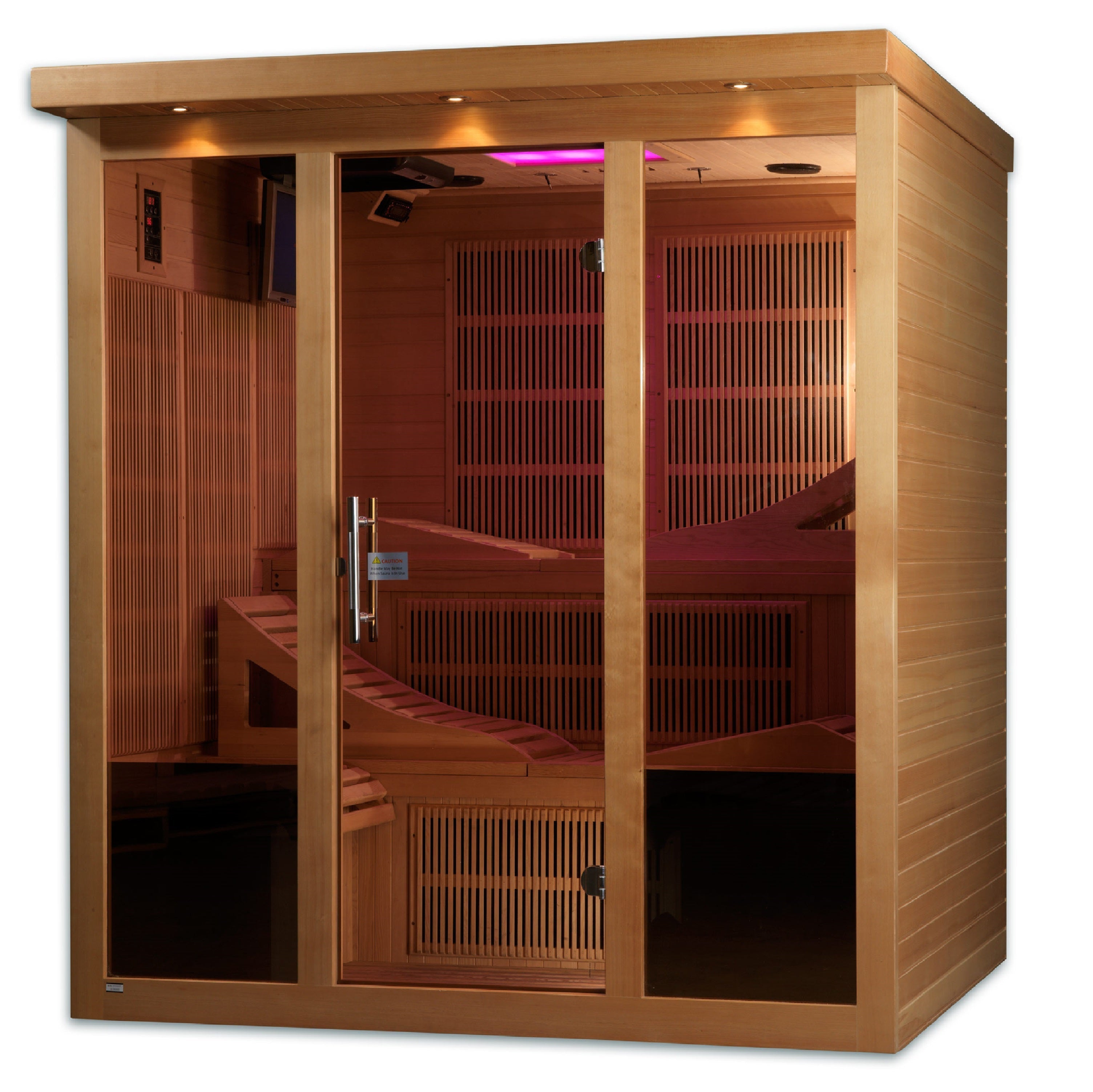 Golden Designs Monaco Elite 6-Person Near Zero EMF Far Infrared Sauna Golden Designs Inc.