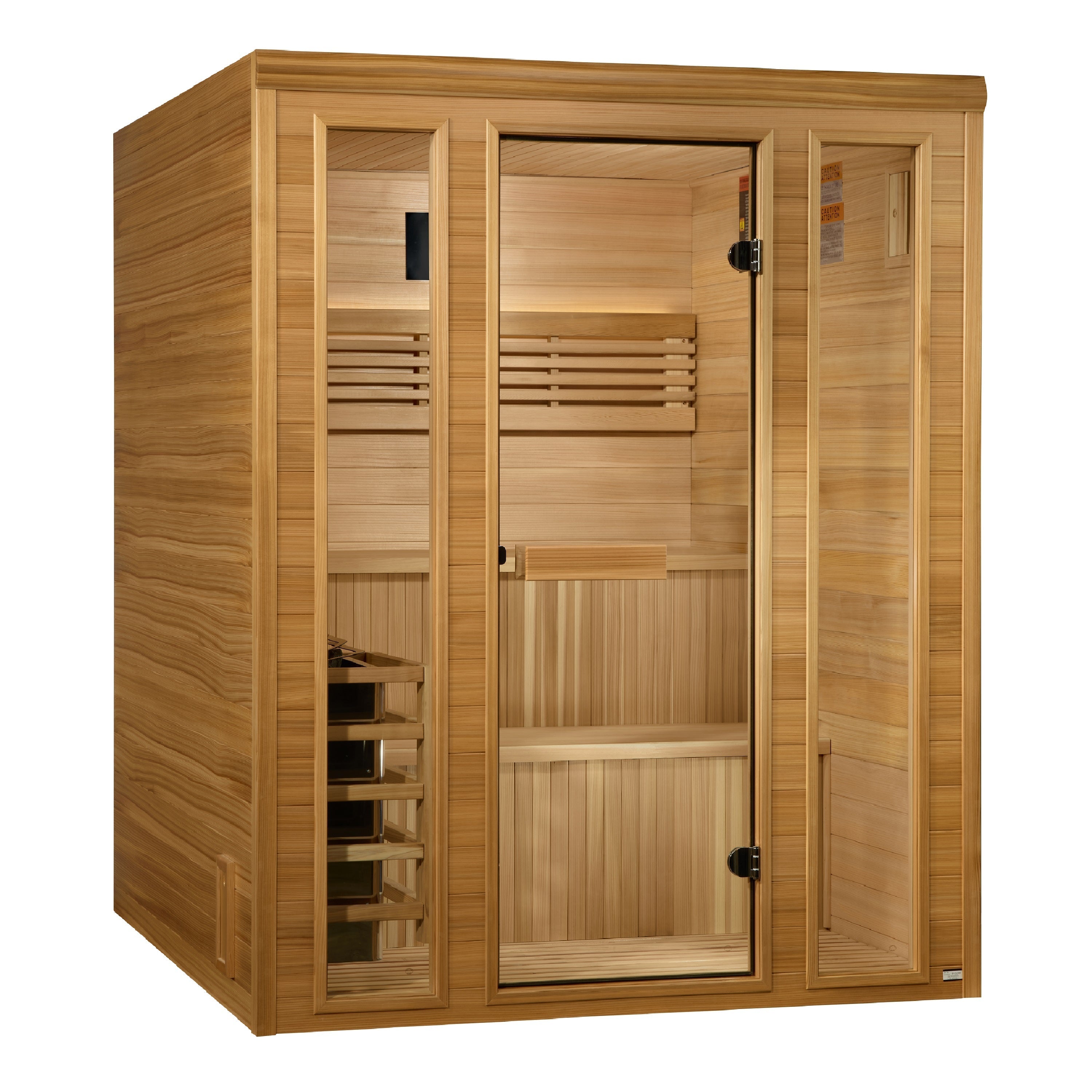 Golden Designs Engelberg 6 Person Traditional Steam Sauna with Chromotherapy Light Golden Designs Inc