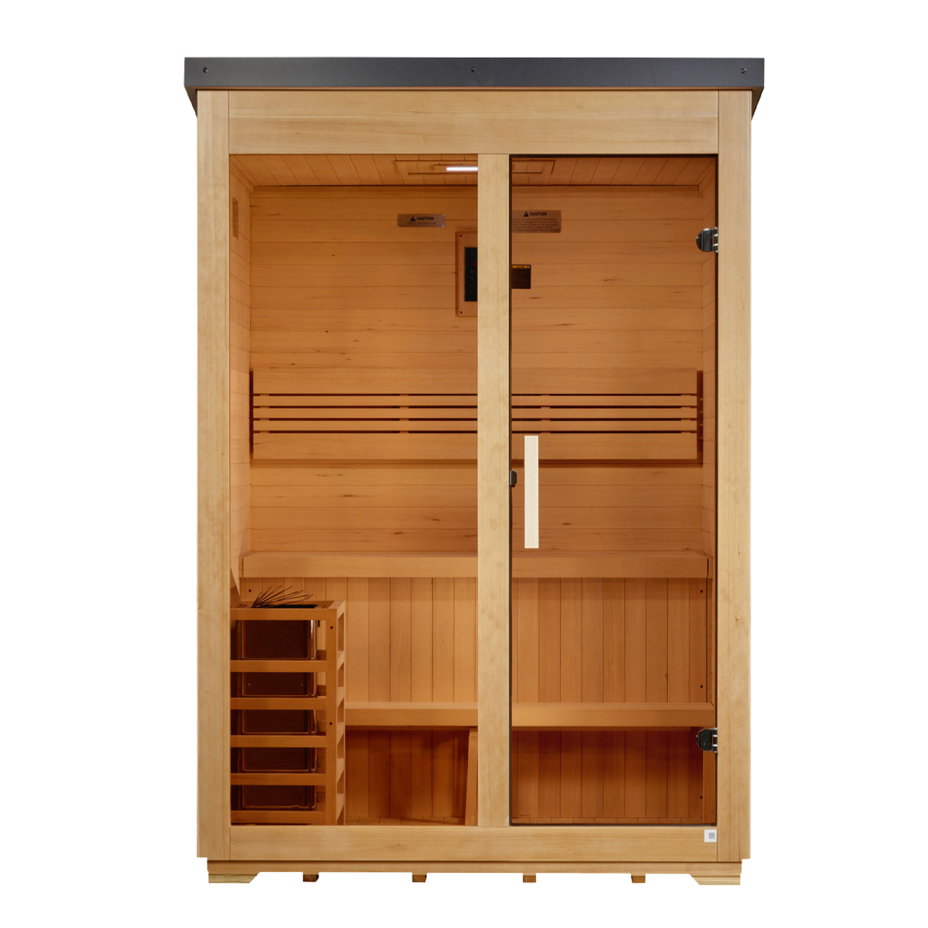 Golden Designs Arlberg 3 Person Traditional Outdoor Steam Sauna Golden Designs
