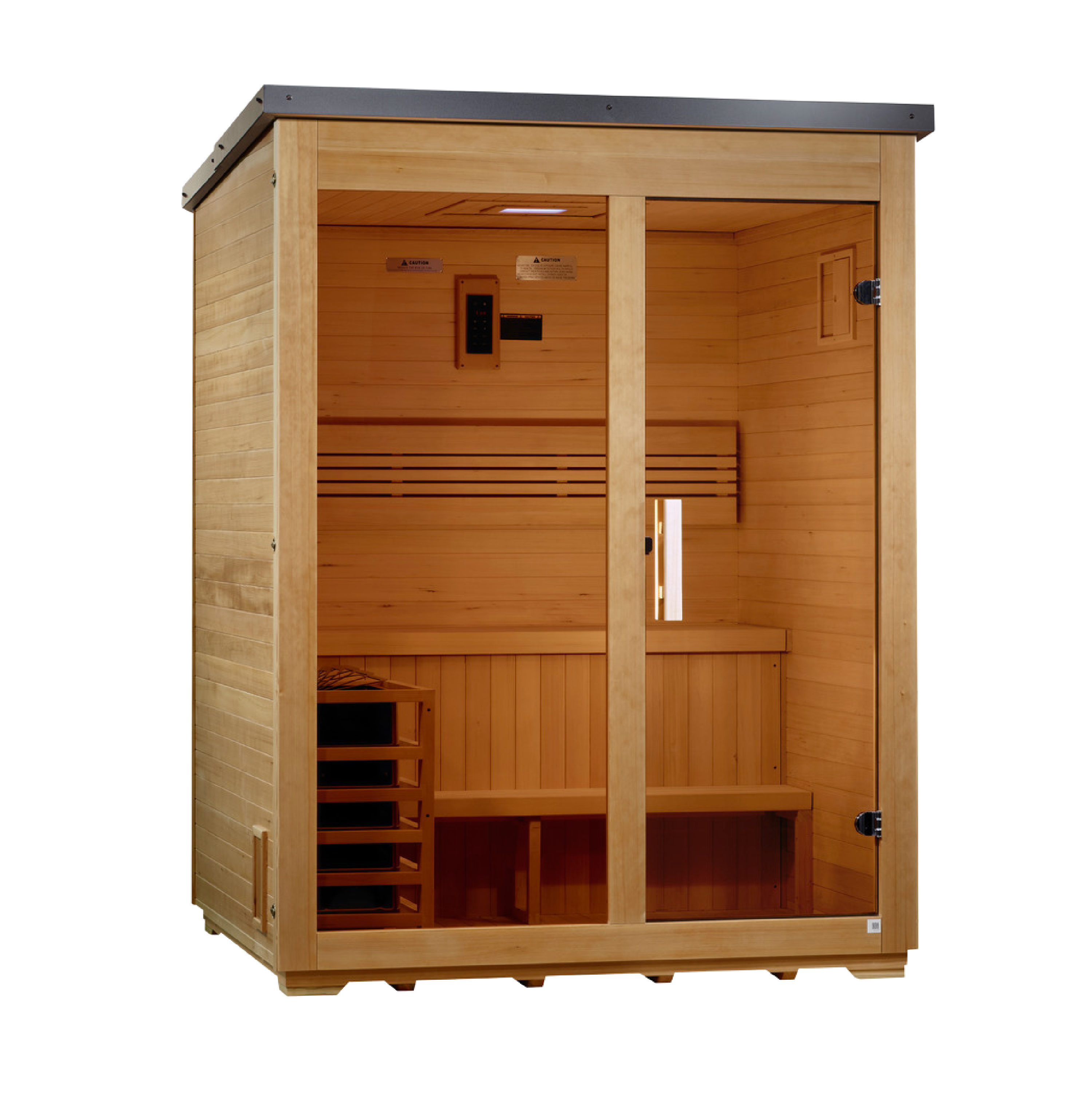 Golden Designs Arlberg 3 Person Traditional Outdoor Steam Sauna Golden Designs