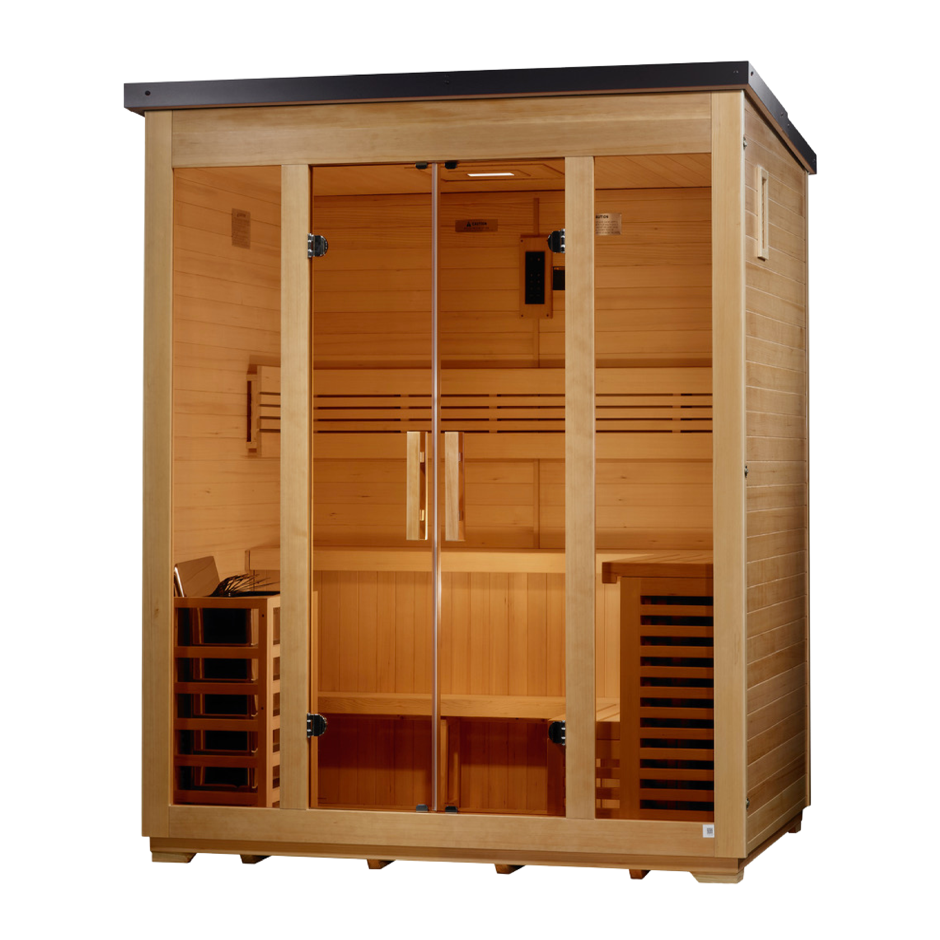 Golden Designs Vorarlberg 5 Person Traditional Outdoor Sauna 8kW Golden Designs
