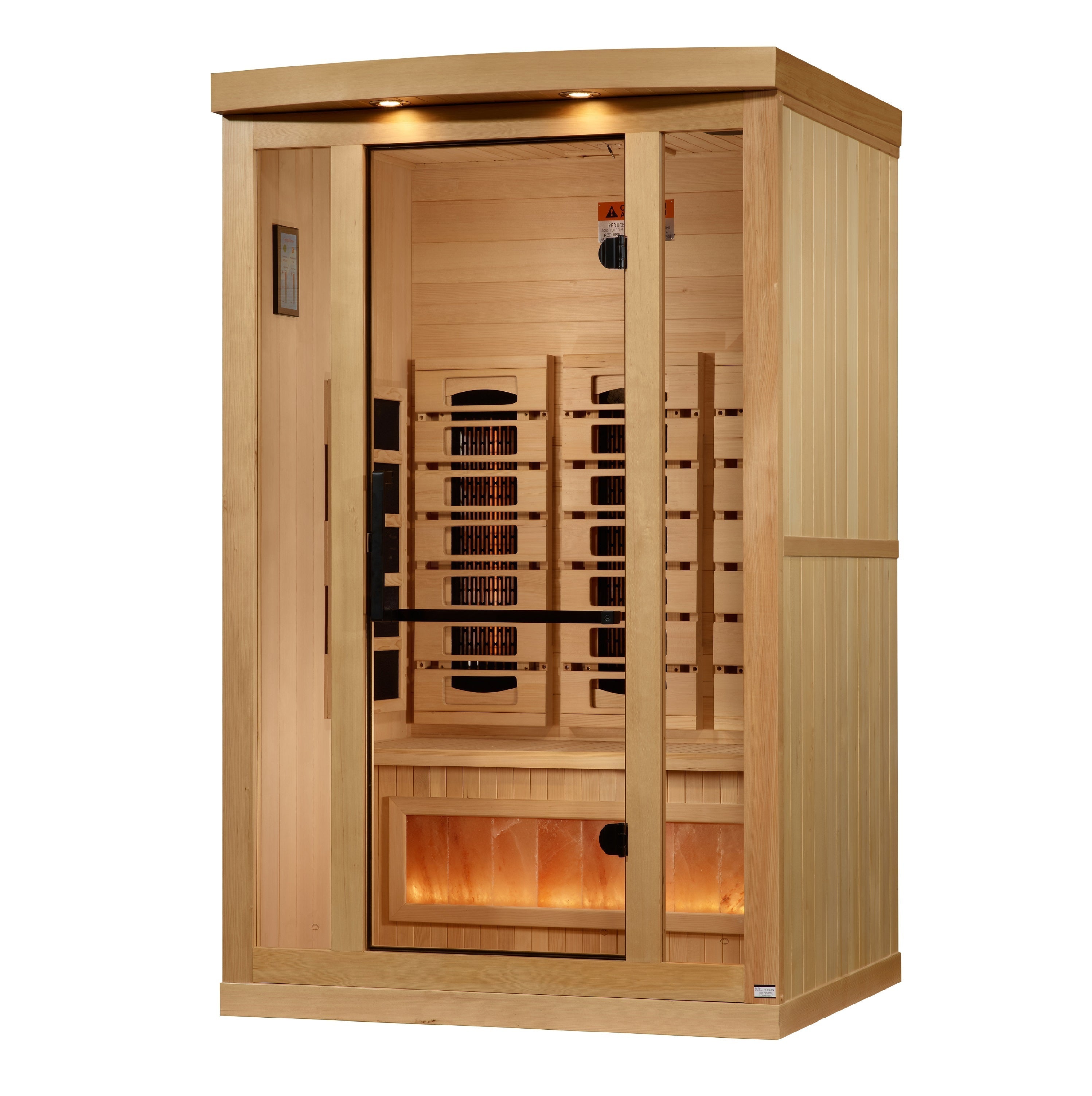 2025 Golden Designs Reserve Edition 2-Person Full Spectrum Infrared Sauna with Himalayan Salt Bar Golden Designs Inc