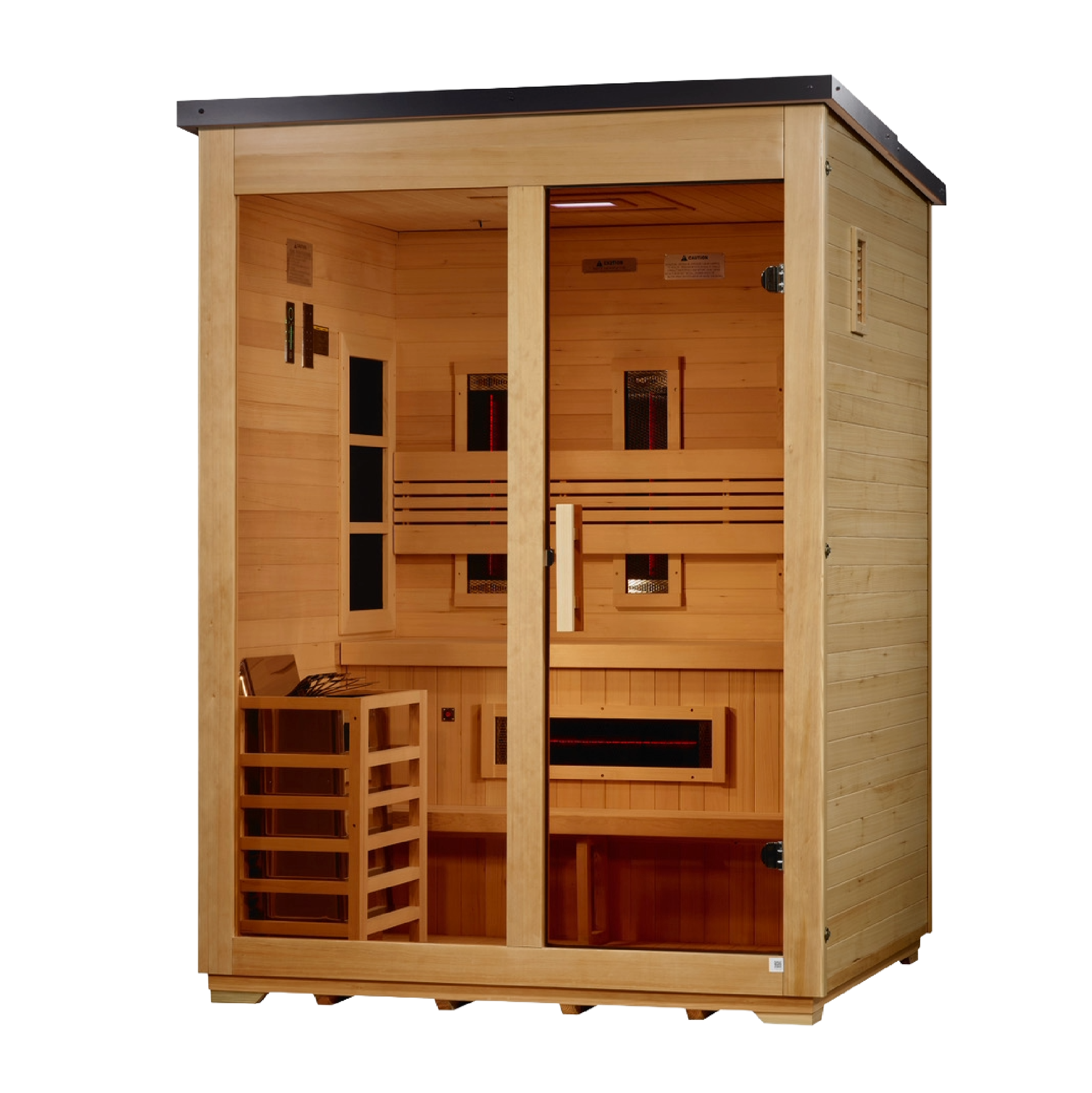 Golden Designs Carinthia 3 Person Hybrid Outdoor Sauna GDI-8023-01 Golden Designs